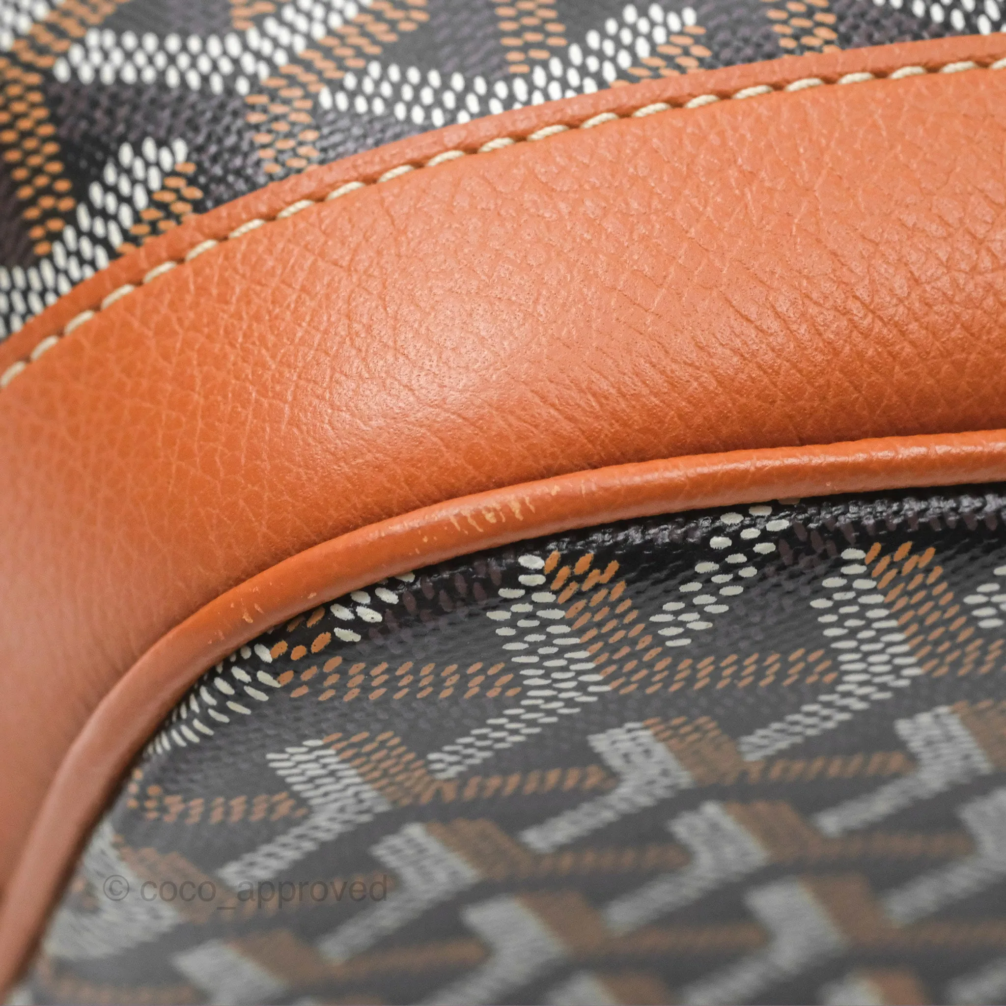 Goyard Petit Flot Bucket Bag Black & Tan Goyardine