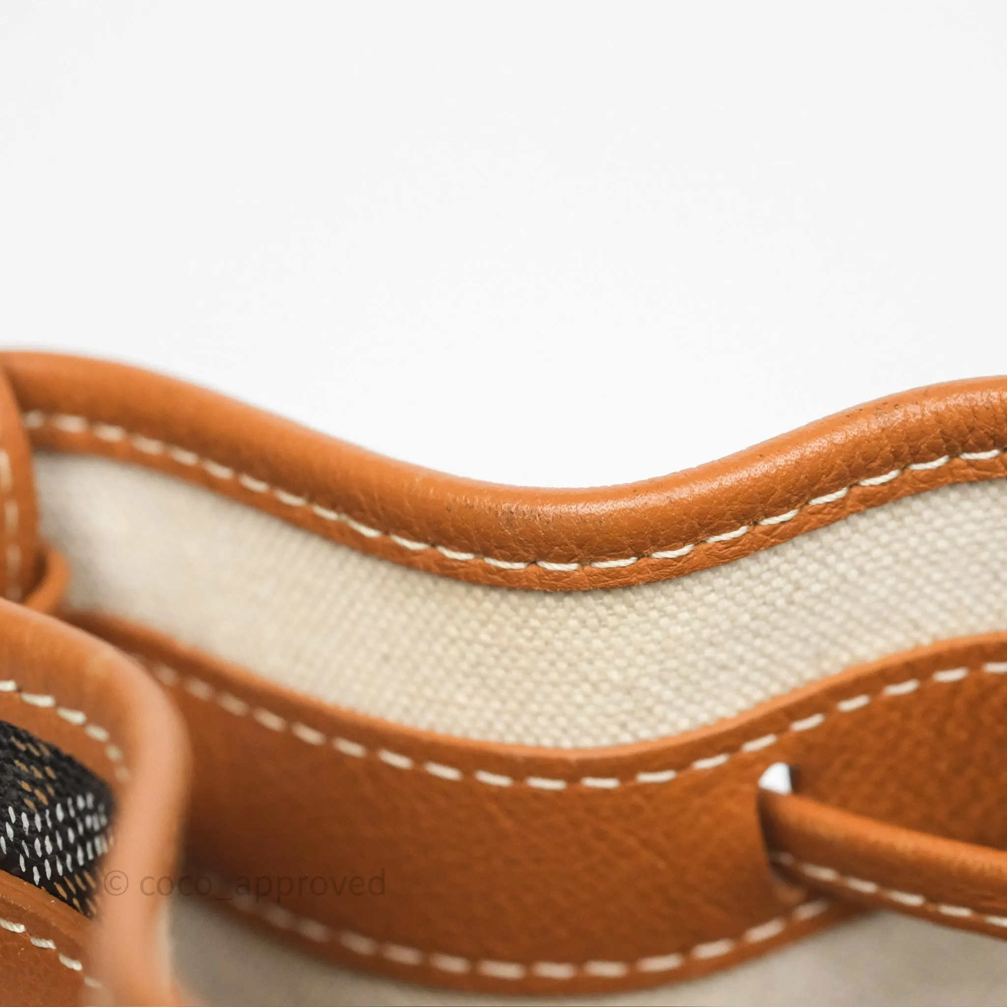 Goyard Petit Flot Bucket Bag Black & Tan Goyardine