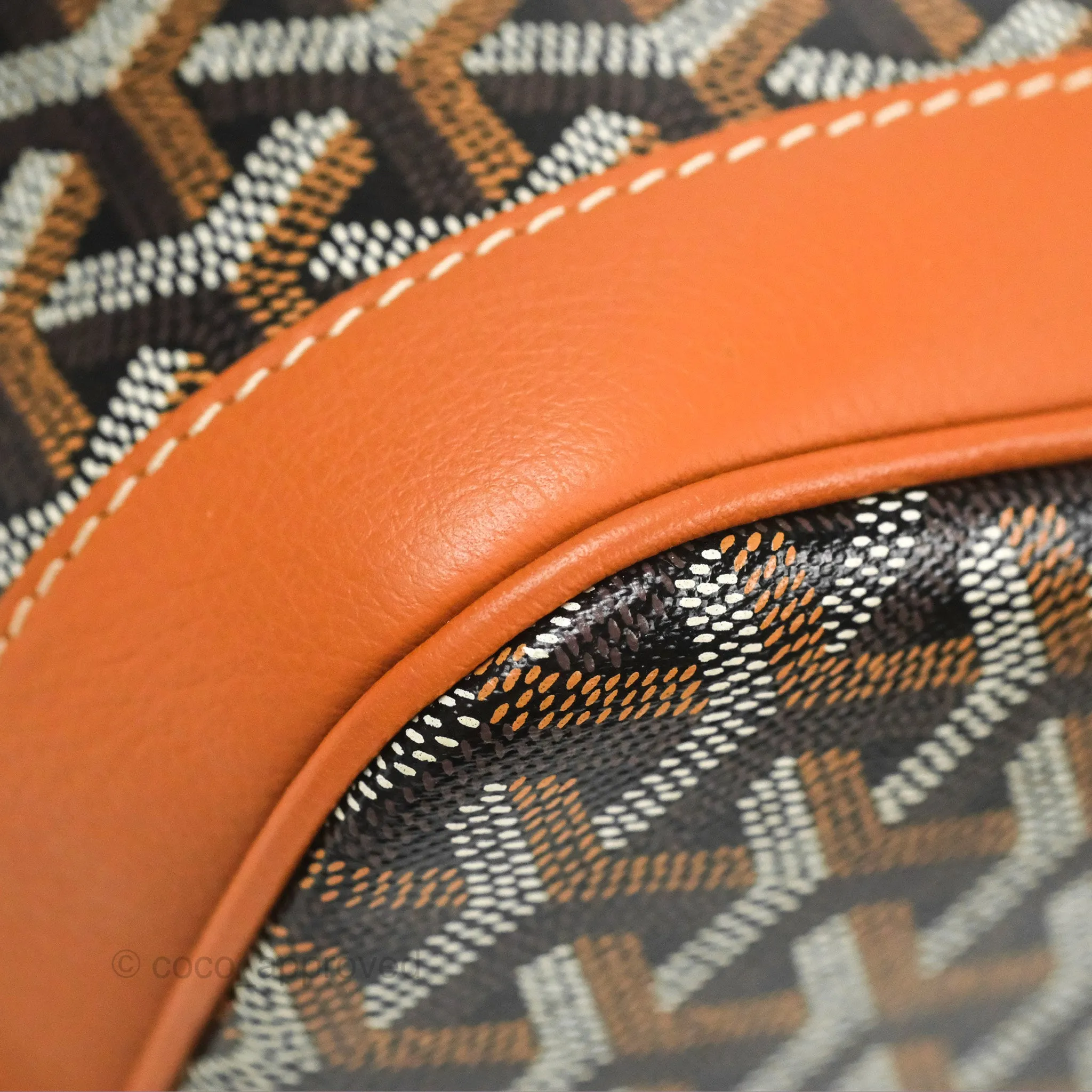 Goyard Petit Flot Bucket Bag Black & Tan Goyardine
