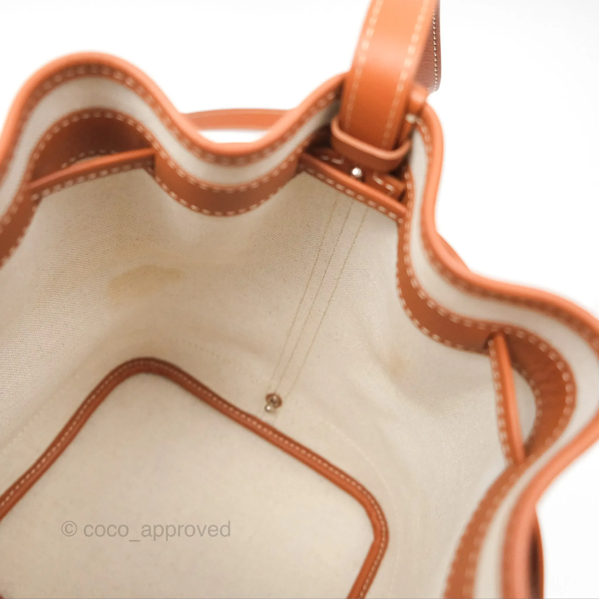 Goyard Petit Flot Bucket Bag Black & Tan Goyardine