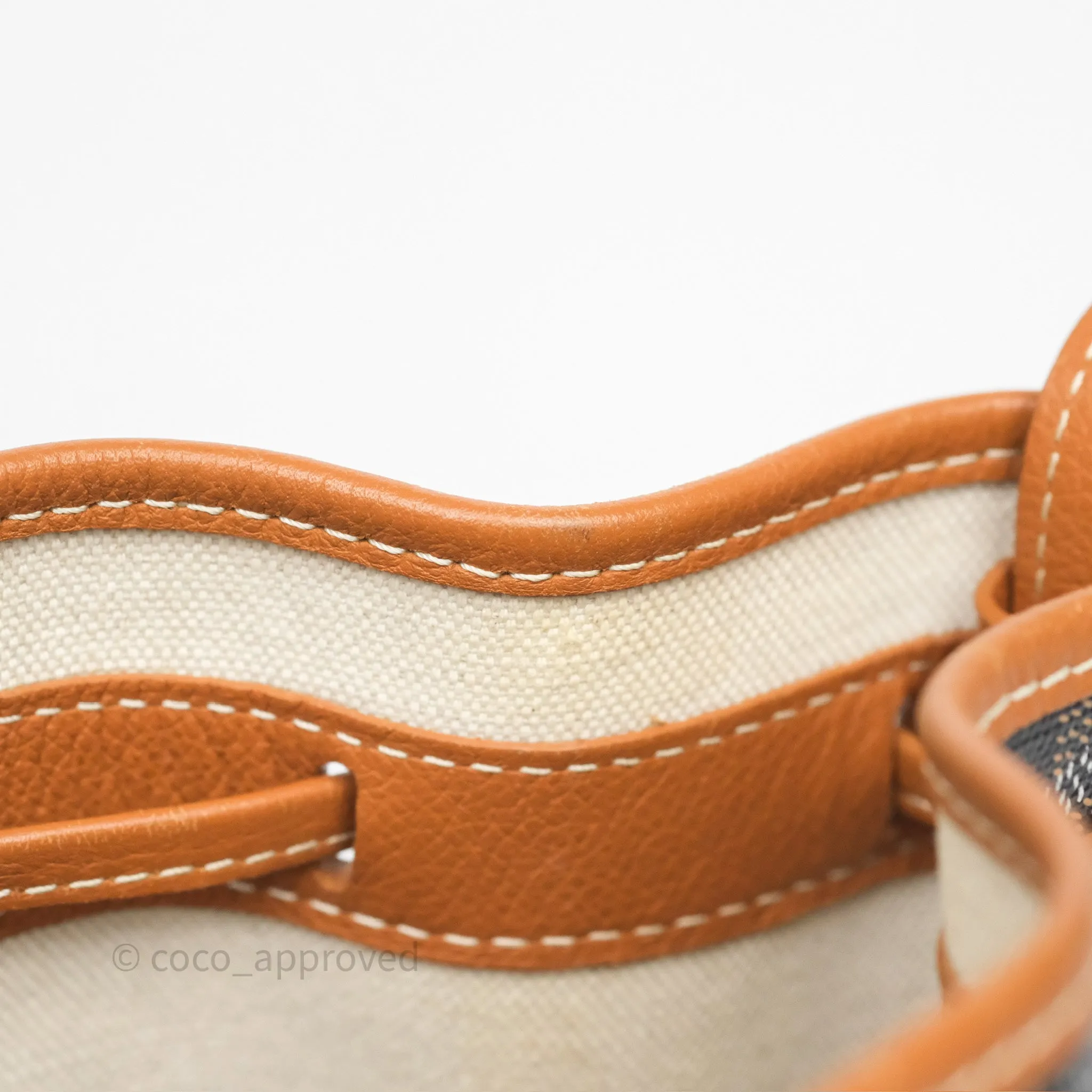 Goyard Petit Flot Bucket Bag Black & Tan Goyardine