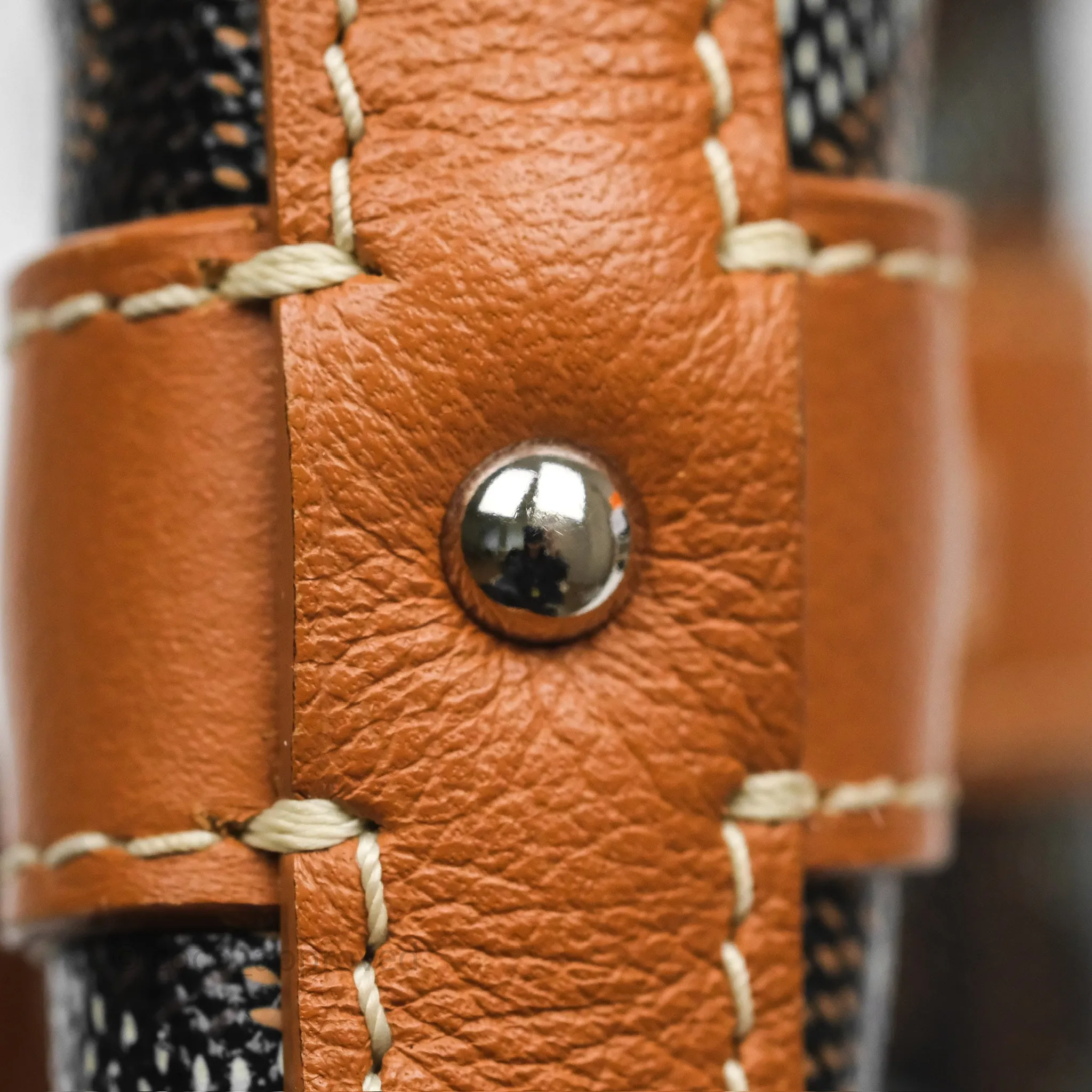 Goyard Petit Flot Bucket Bag Black & Tan Goyardine