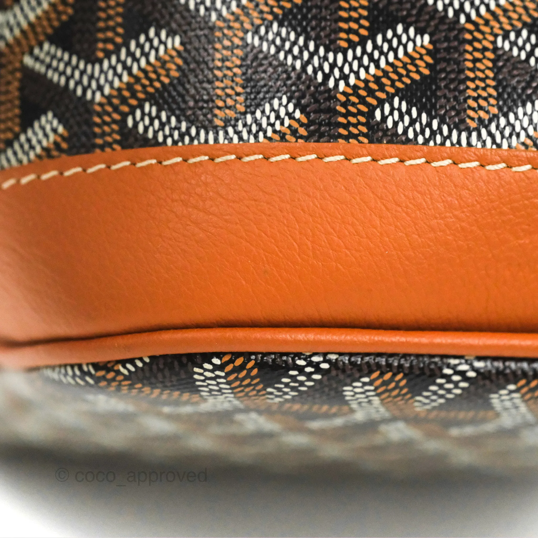 Goyard Petit Flot Bucket Bag Black & Tan Goyardine