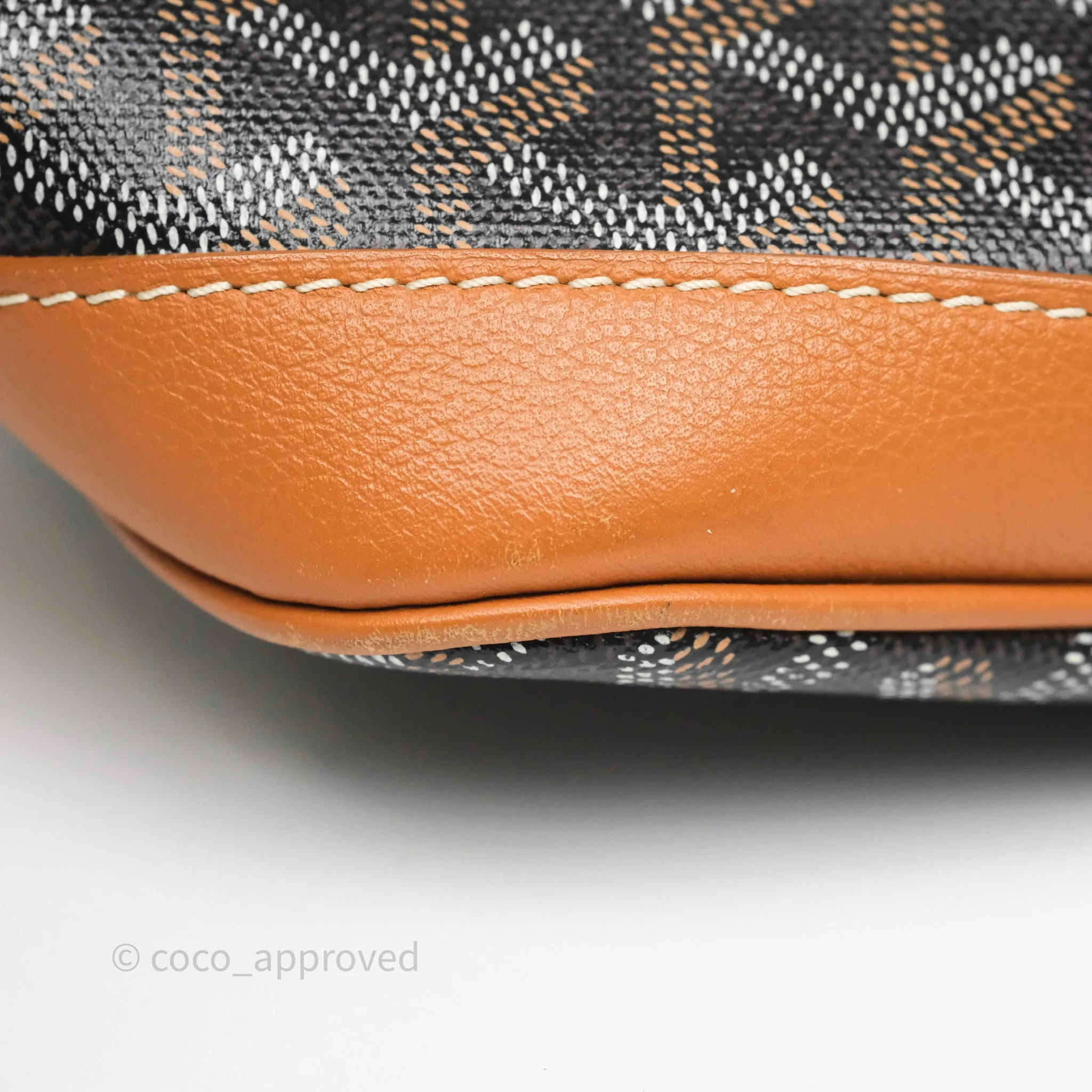 Goyard Petit Flot Bucket Bag Black & Tan Goyardine
