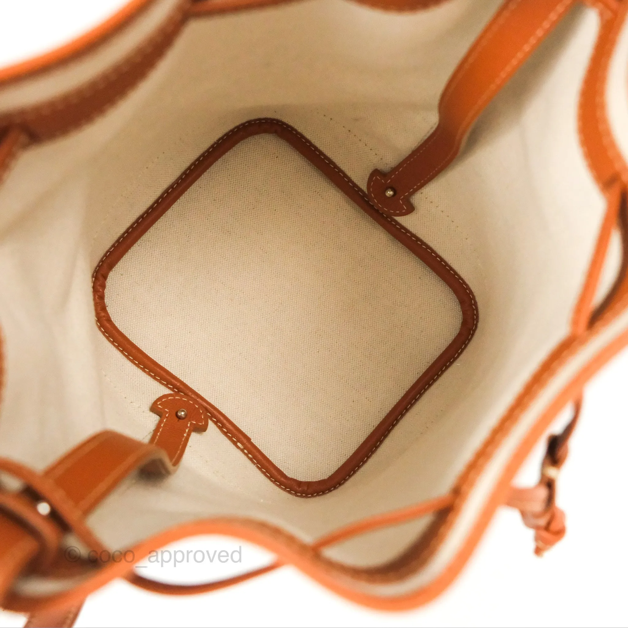 Goyard Petit Flot Bucket Bag Black & Tan Goyardine