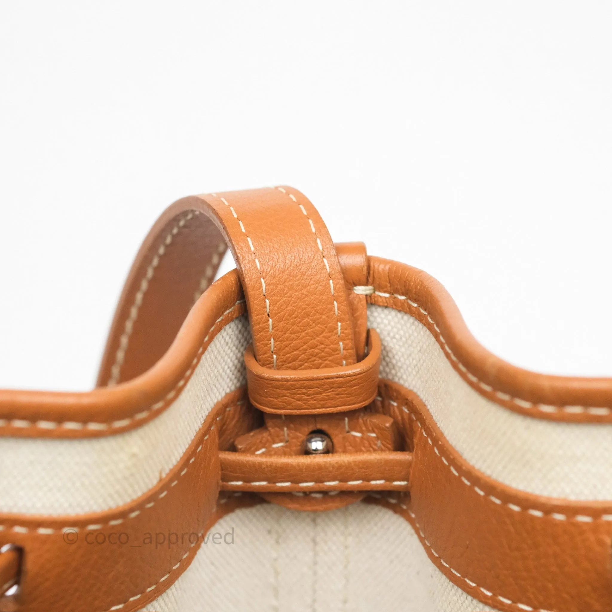 Goyard Petit Flot Bucket Bag Black & Tan Goyardine