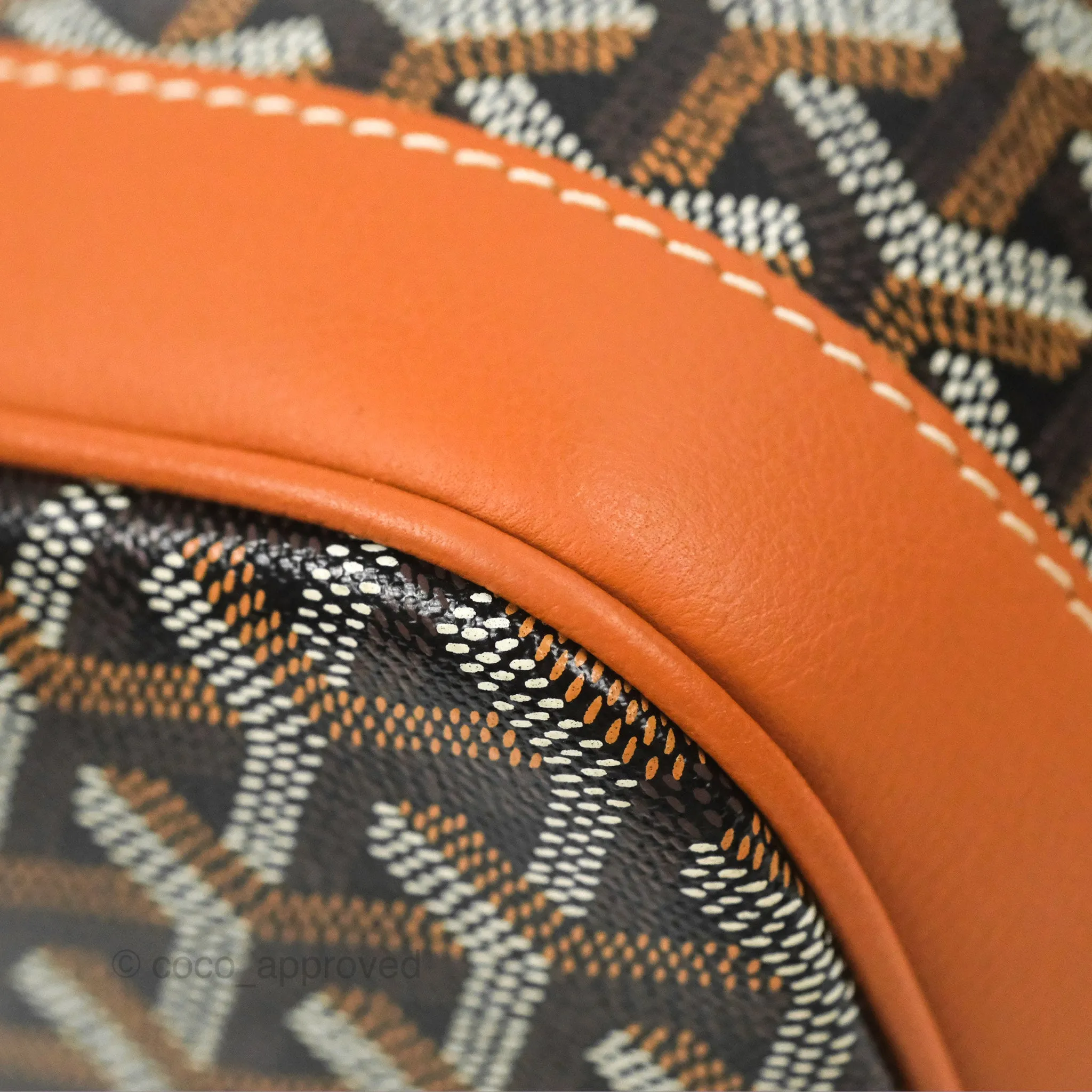 Goyard Petit Flot Bucket Bag Black & Tan Goyardine