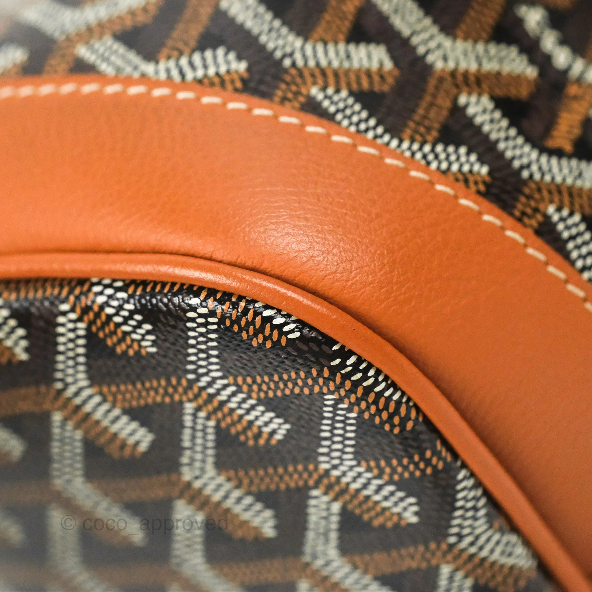 Goyard Petit Flot Bucket Bag Black & Tan Goyardine