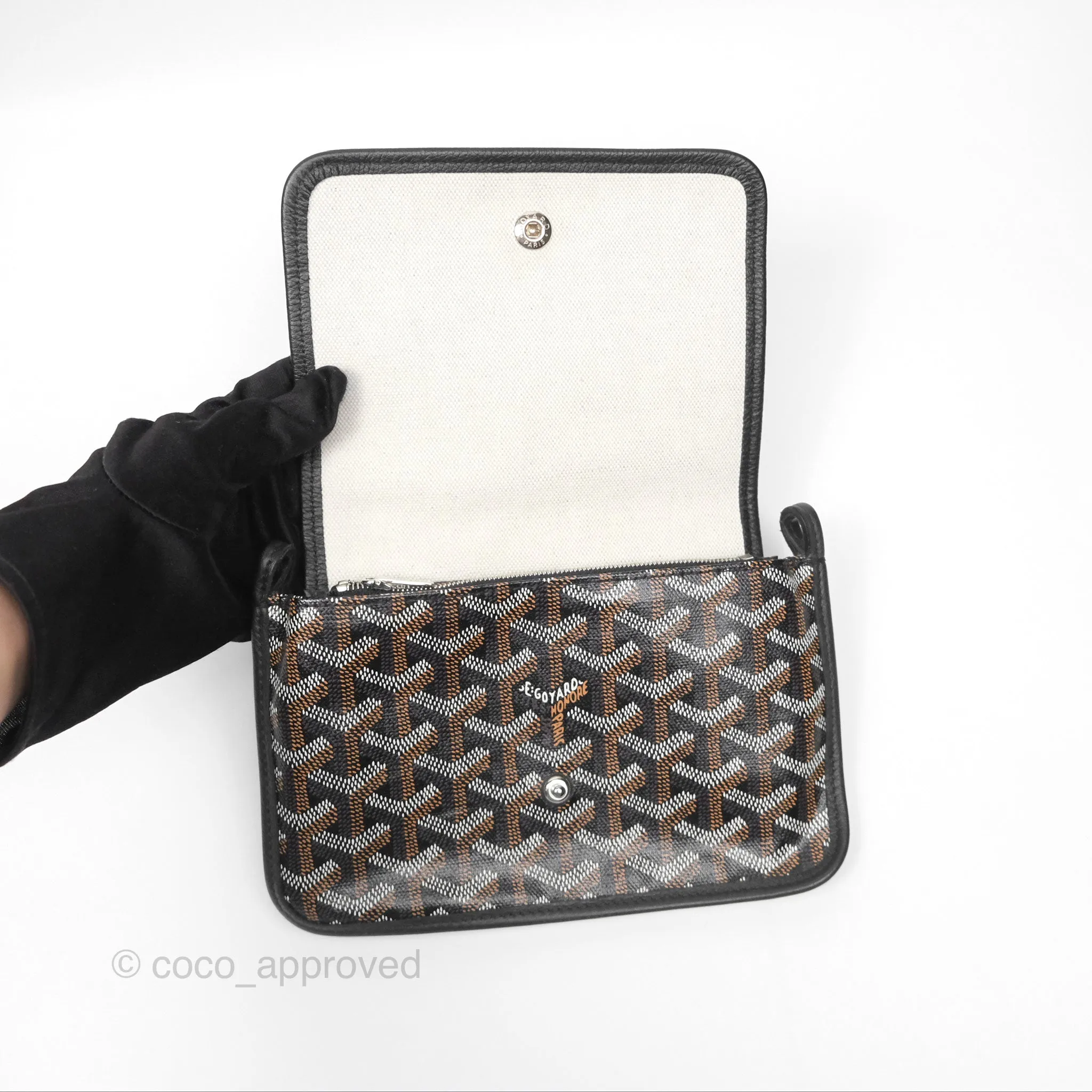 Goyard Plumet Pocket Wallet Black