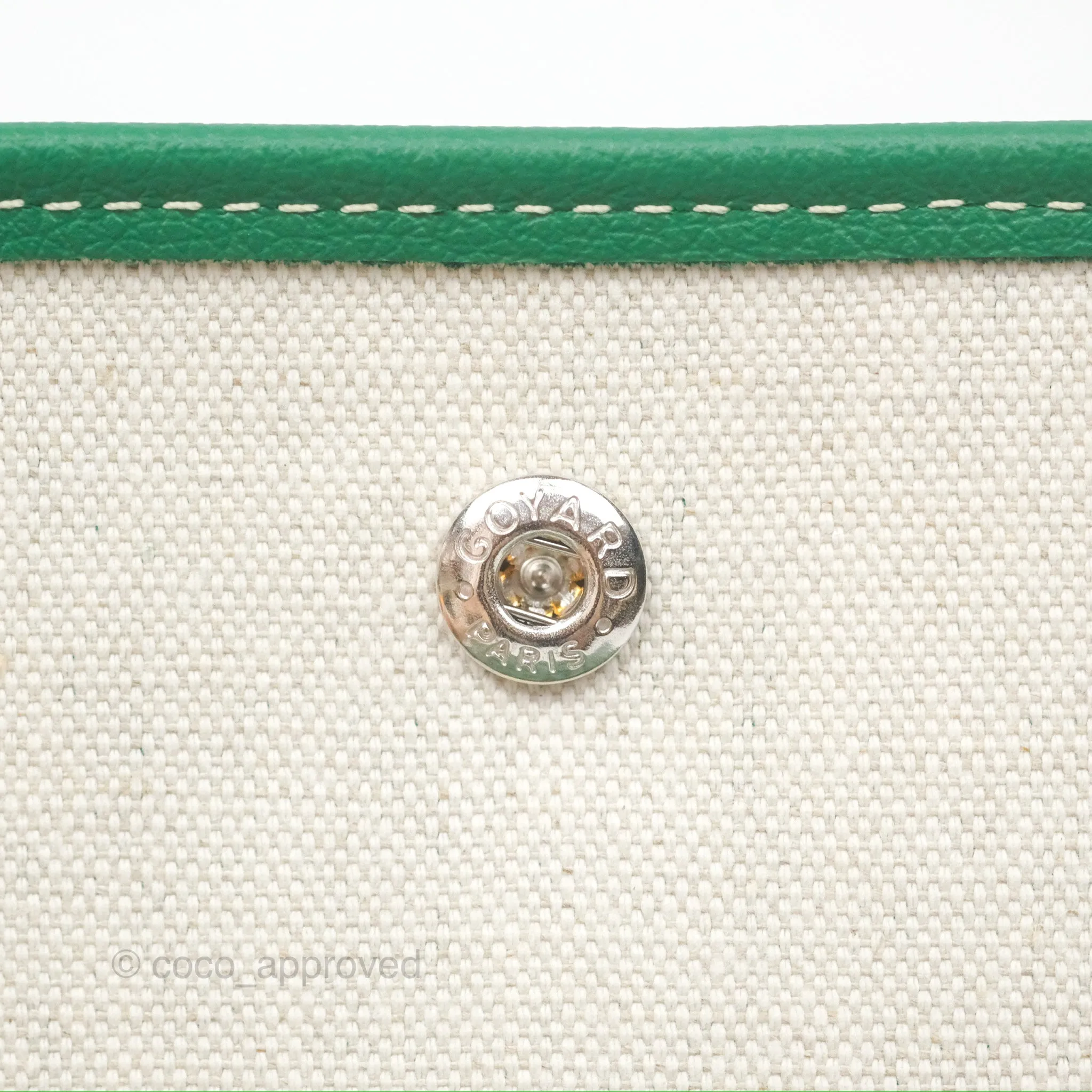 Goyard Plumet Pocket Wallet Green Goyardine Canvas