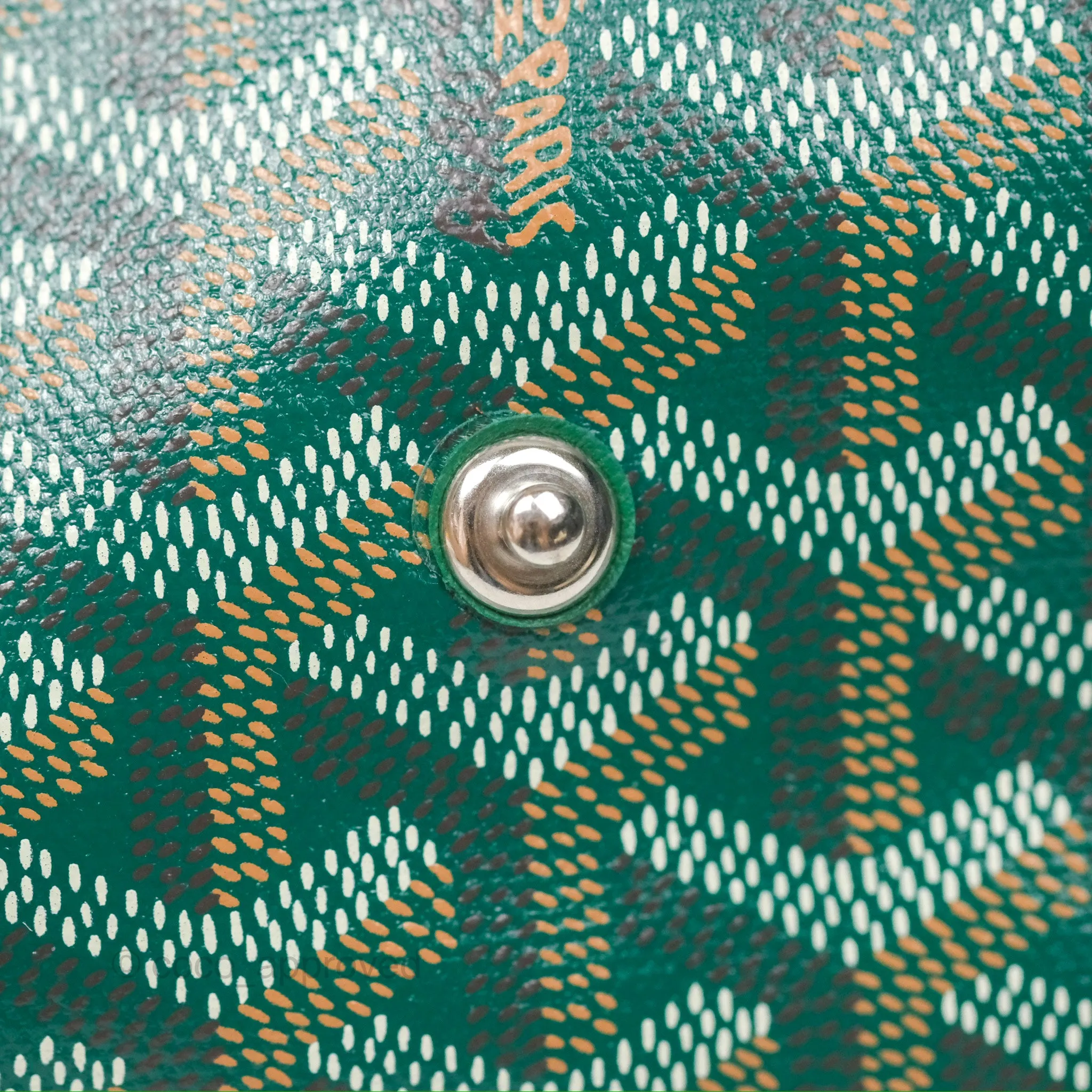 Goyard Plumet Pocket Wallet Green Goyardine Canvas