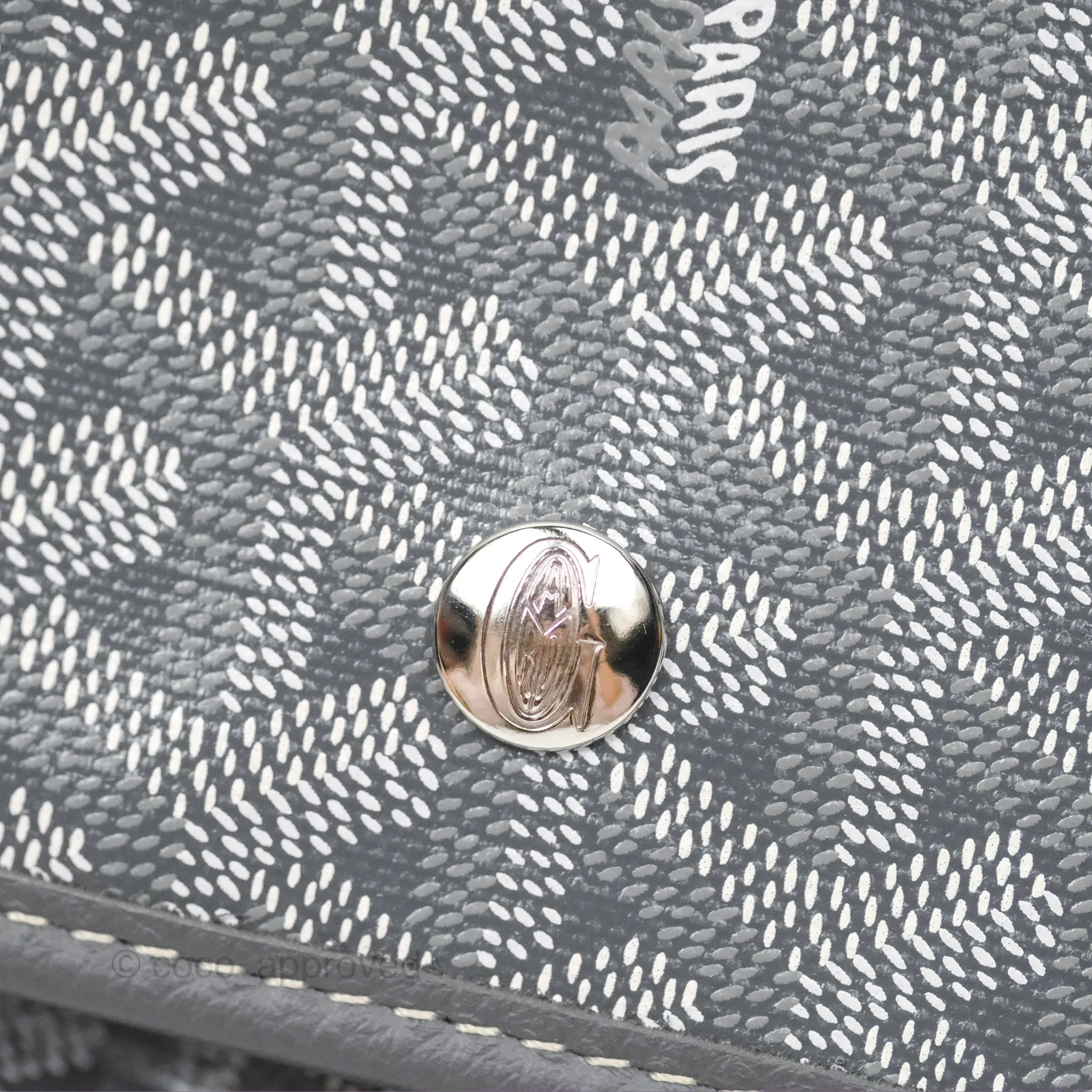 Goyard Plumet Pocket Wallet Grey Goyardine Canvas