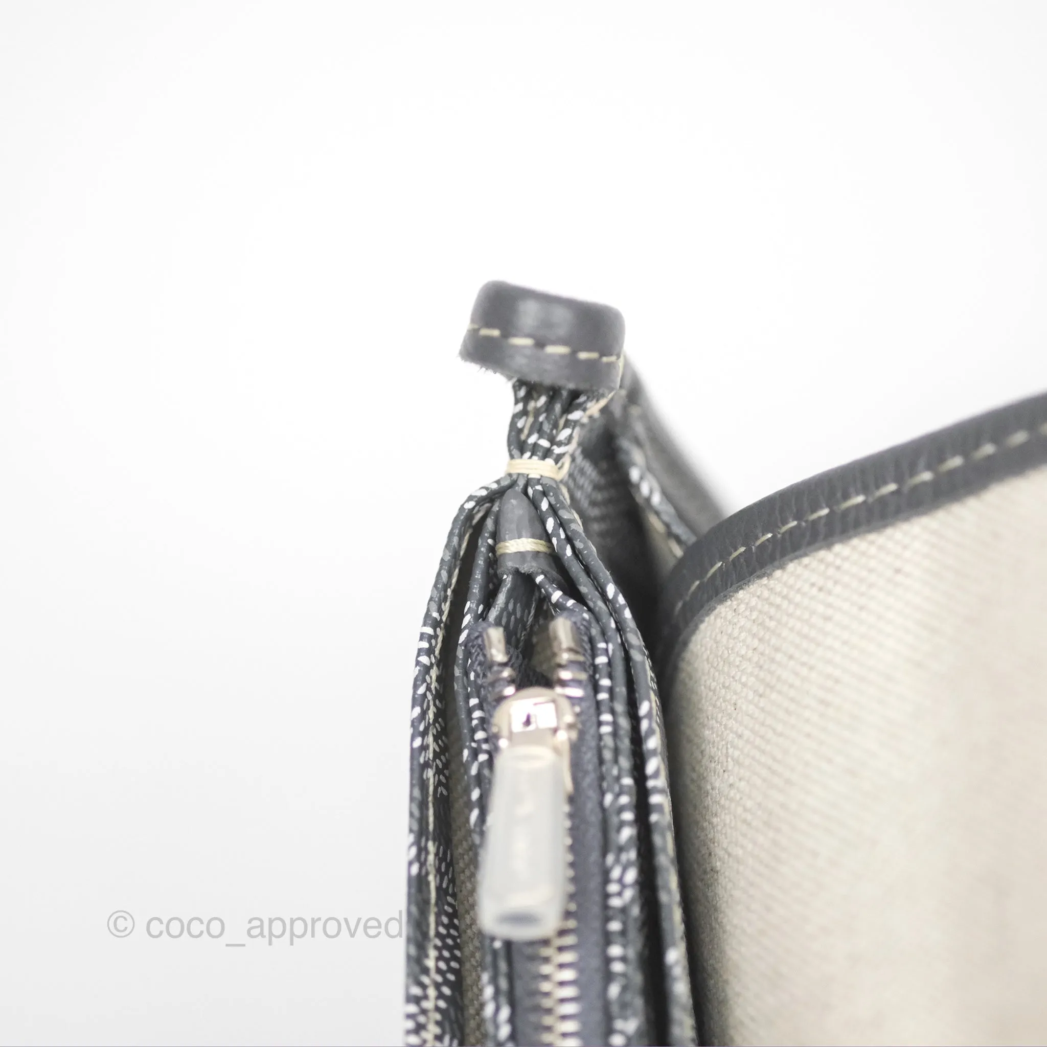 Goyard Plumet Pocket Wallet Grey Goyardine Canvas
