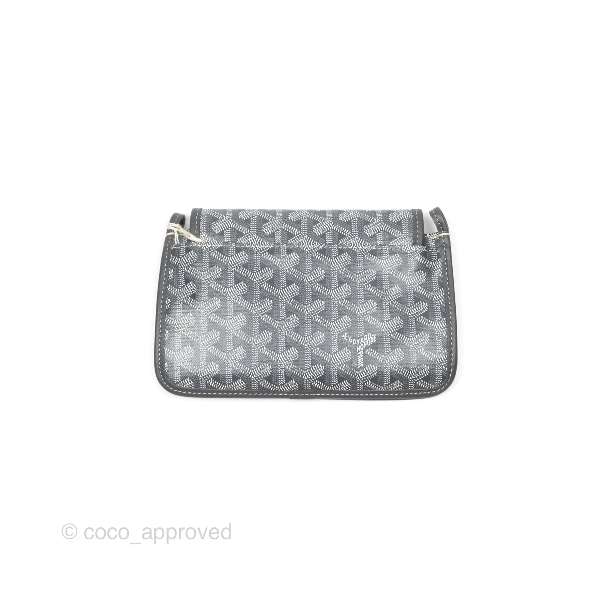Goyard Plumet Pocket Wallet Grey Goyardine Canvas