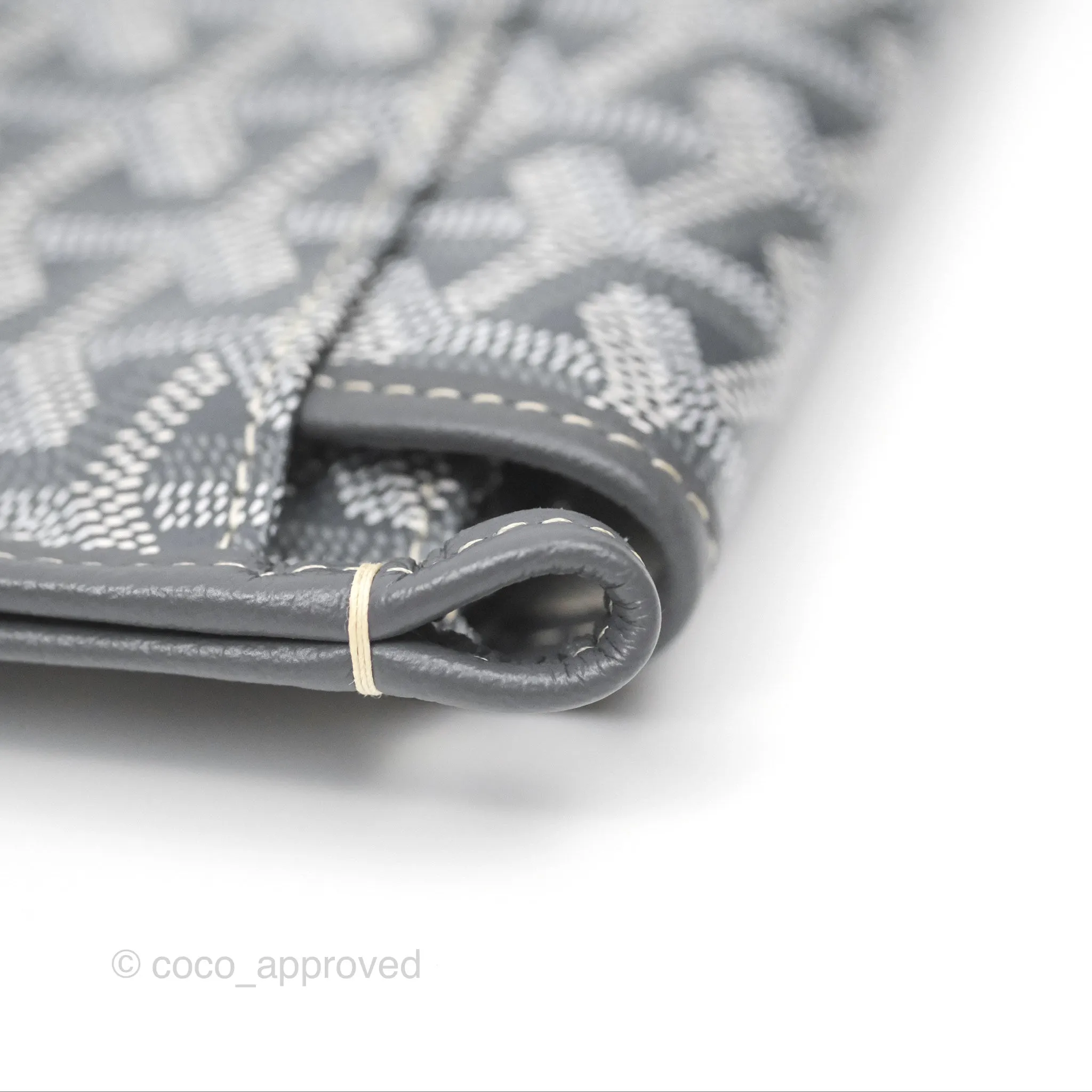 Goyard Plumet Pocket Wallet Grey Goyardine Canvas