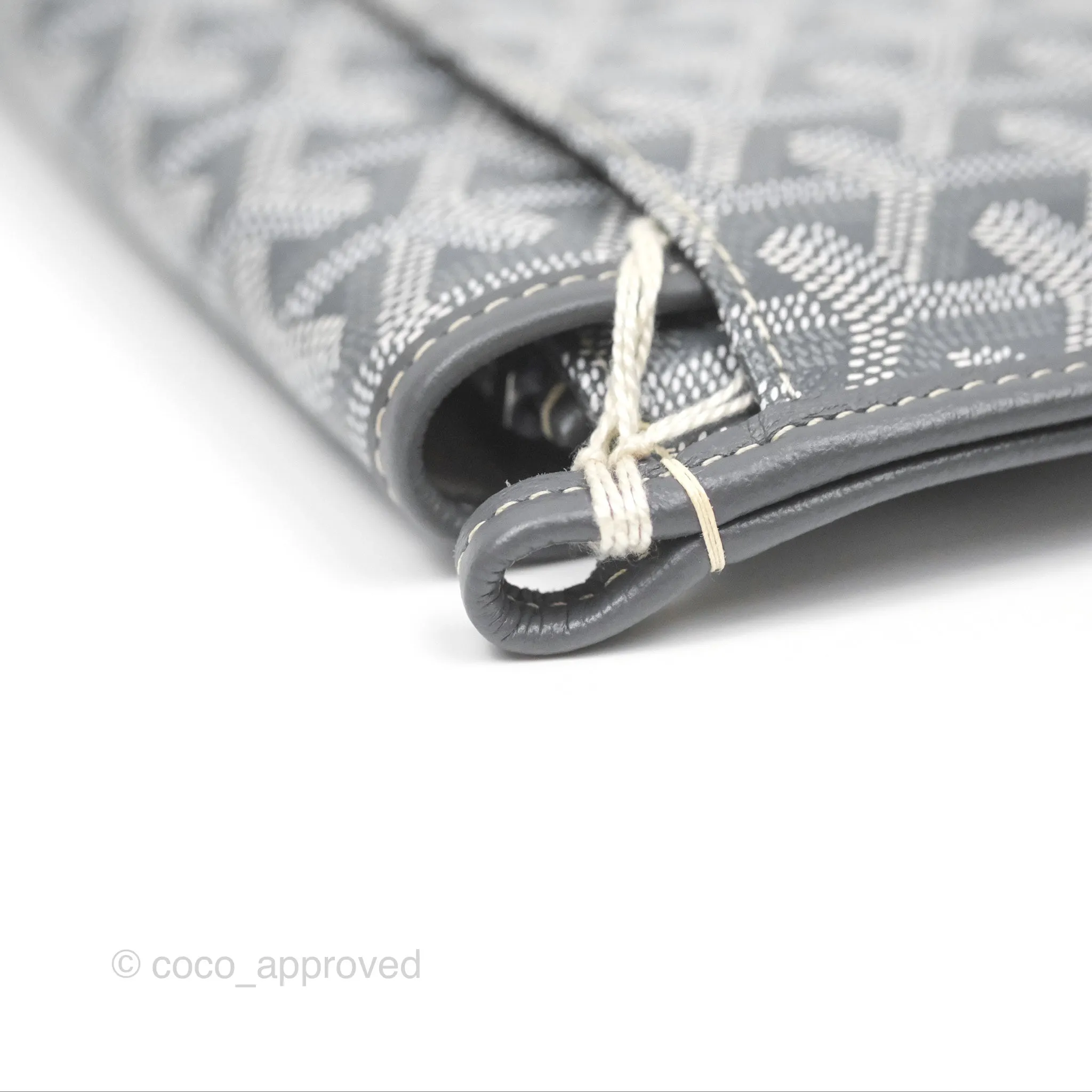 Goyard Plumet Pocket Wallet Grey Goyardine Canvas