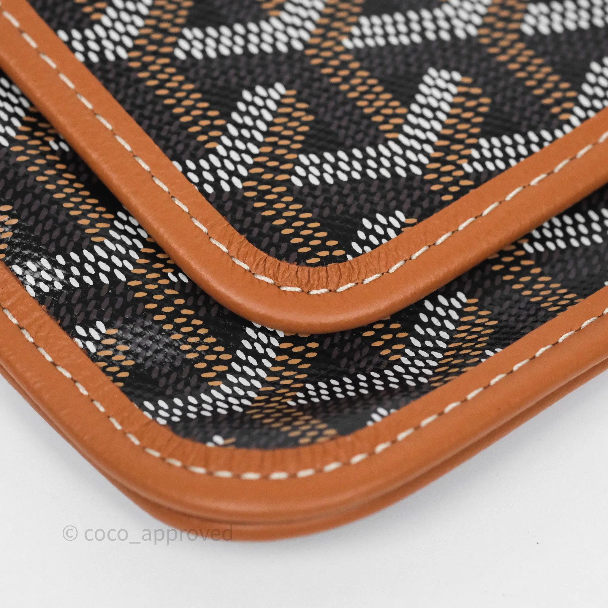Goyard Plumet Pocket Wallet Tan Black