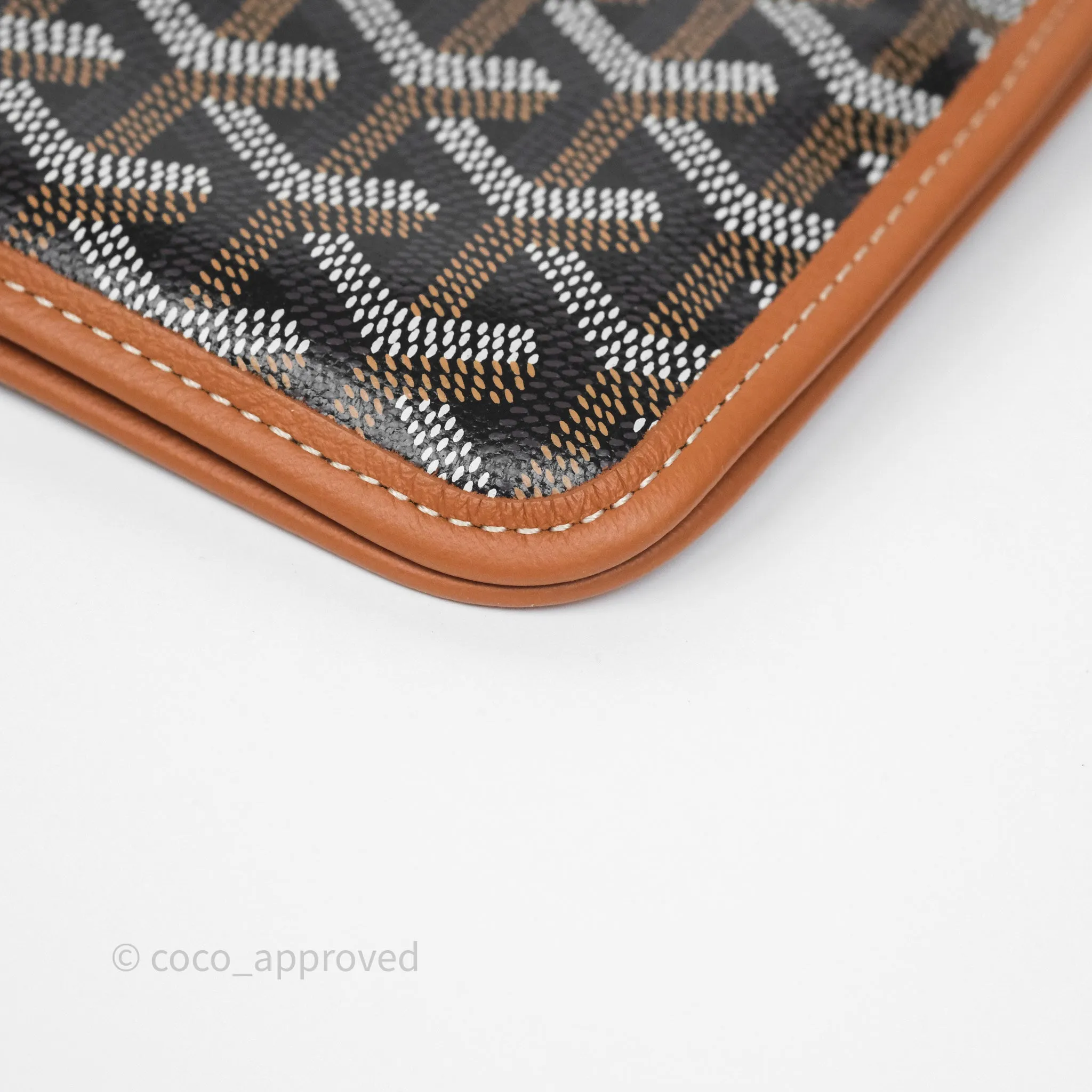 Goyard Plumet Pocket Wallet Tan Black