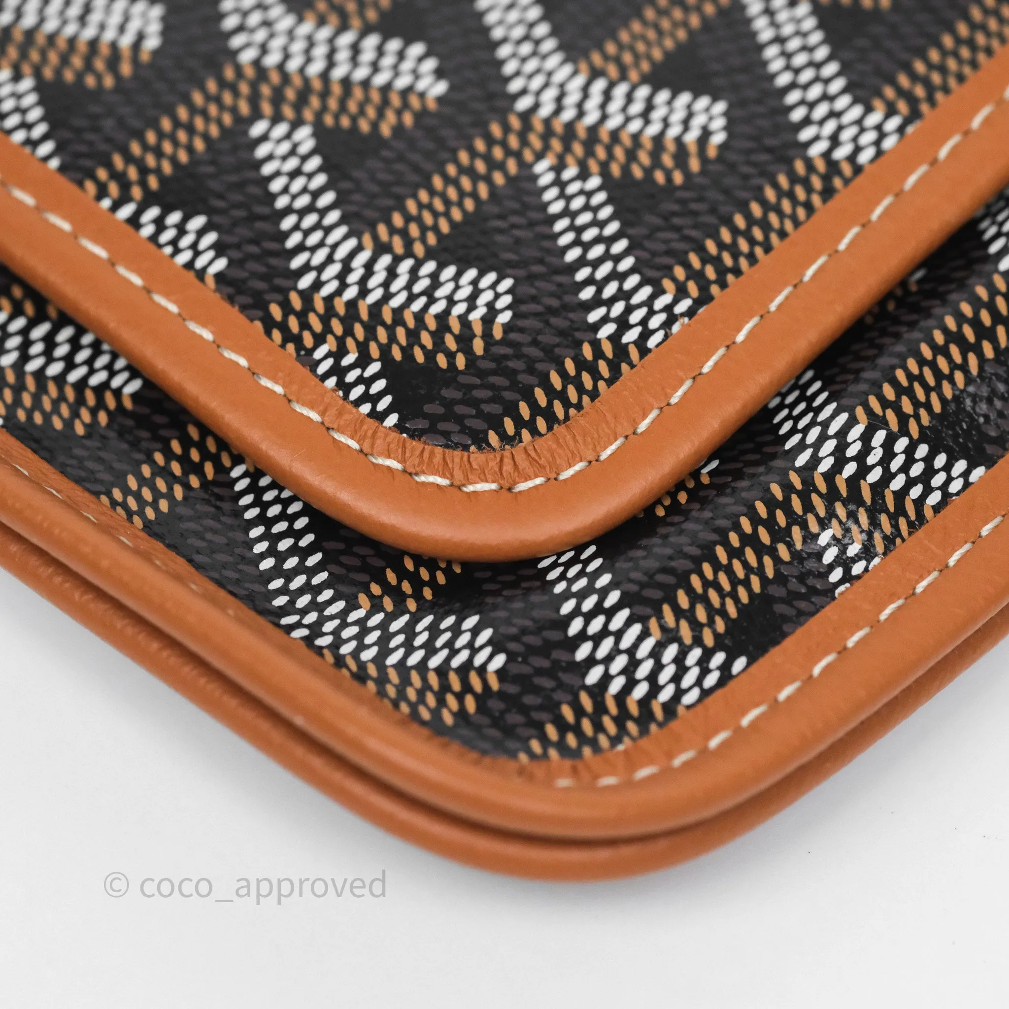 Goyard Plumet Pocket Wallet Tan Black