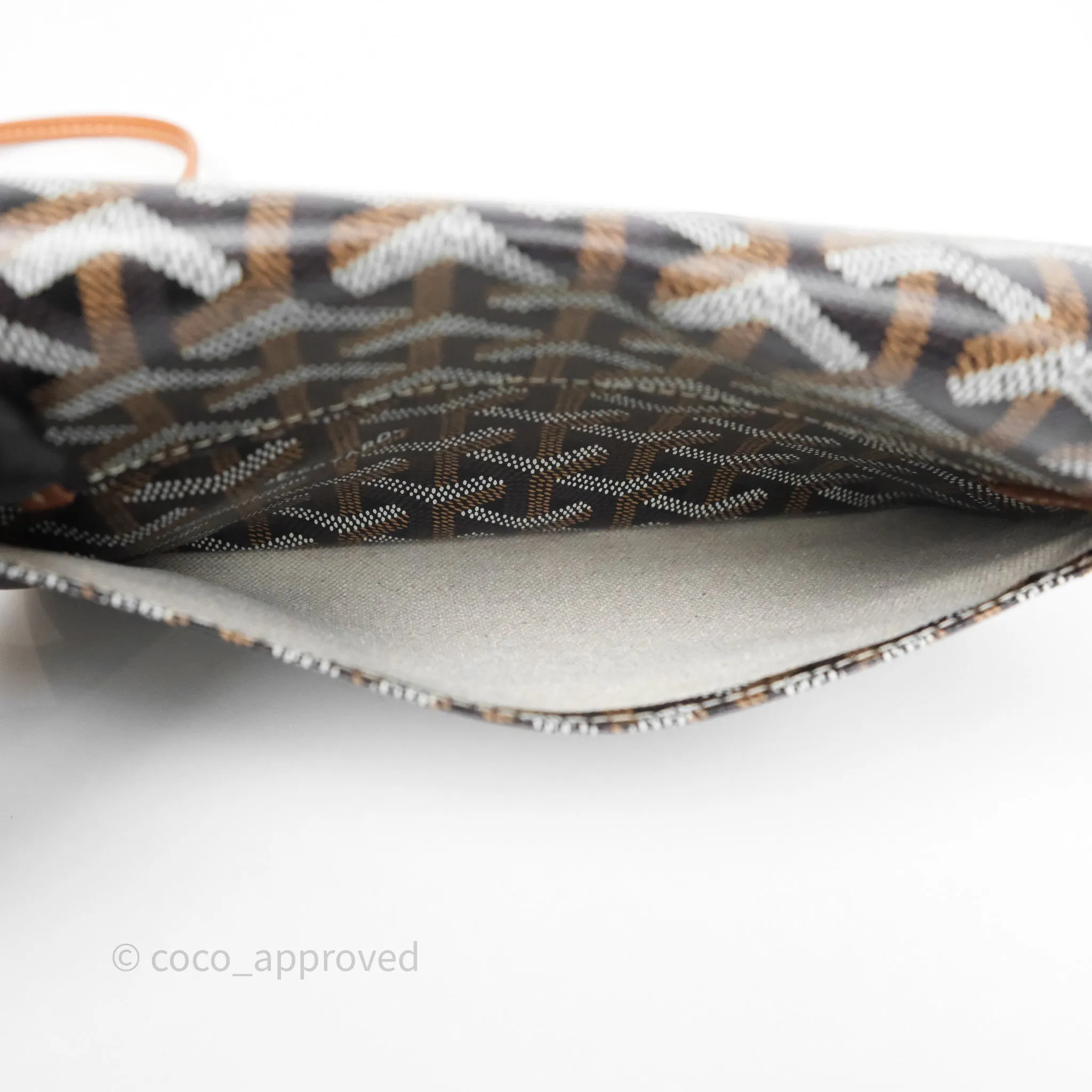 Goyard Plumet Pocket Wallet Tan Black