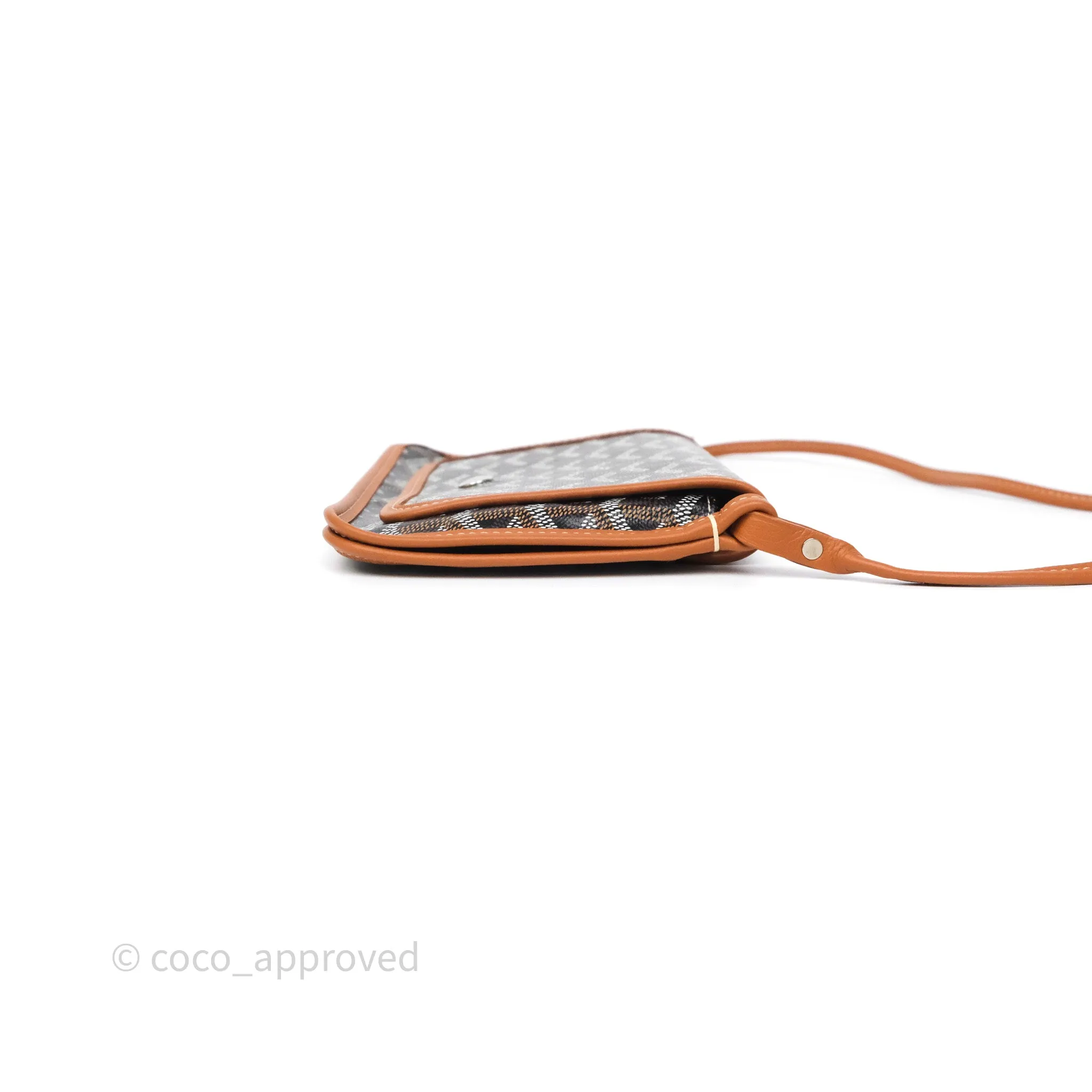 Goyard Plumet Pocket Wallet Tan Black