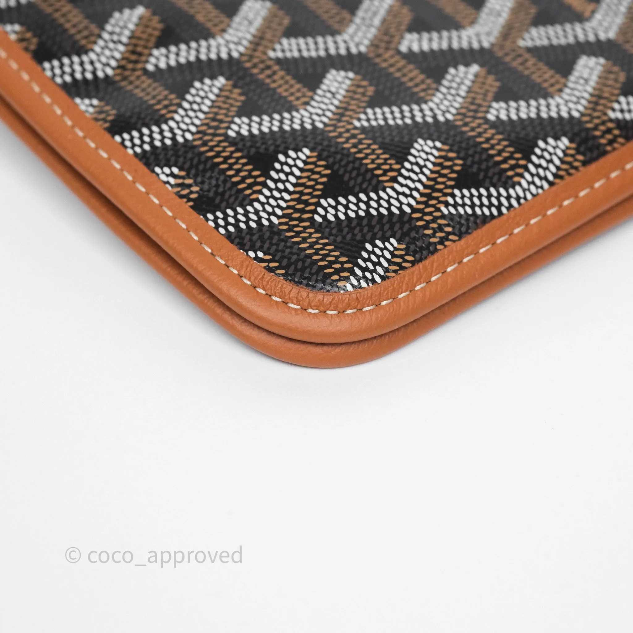 Goyard Plumet Pocket Wallet Tan Black