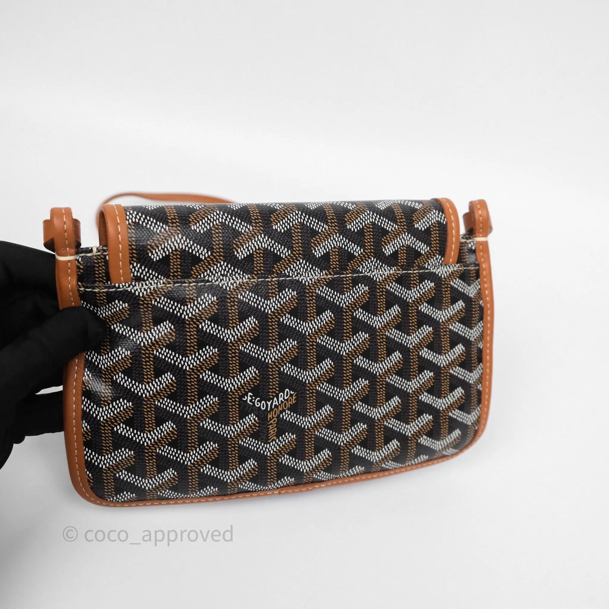 Goyard Plumet Pocket Wallet Tan Black