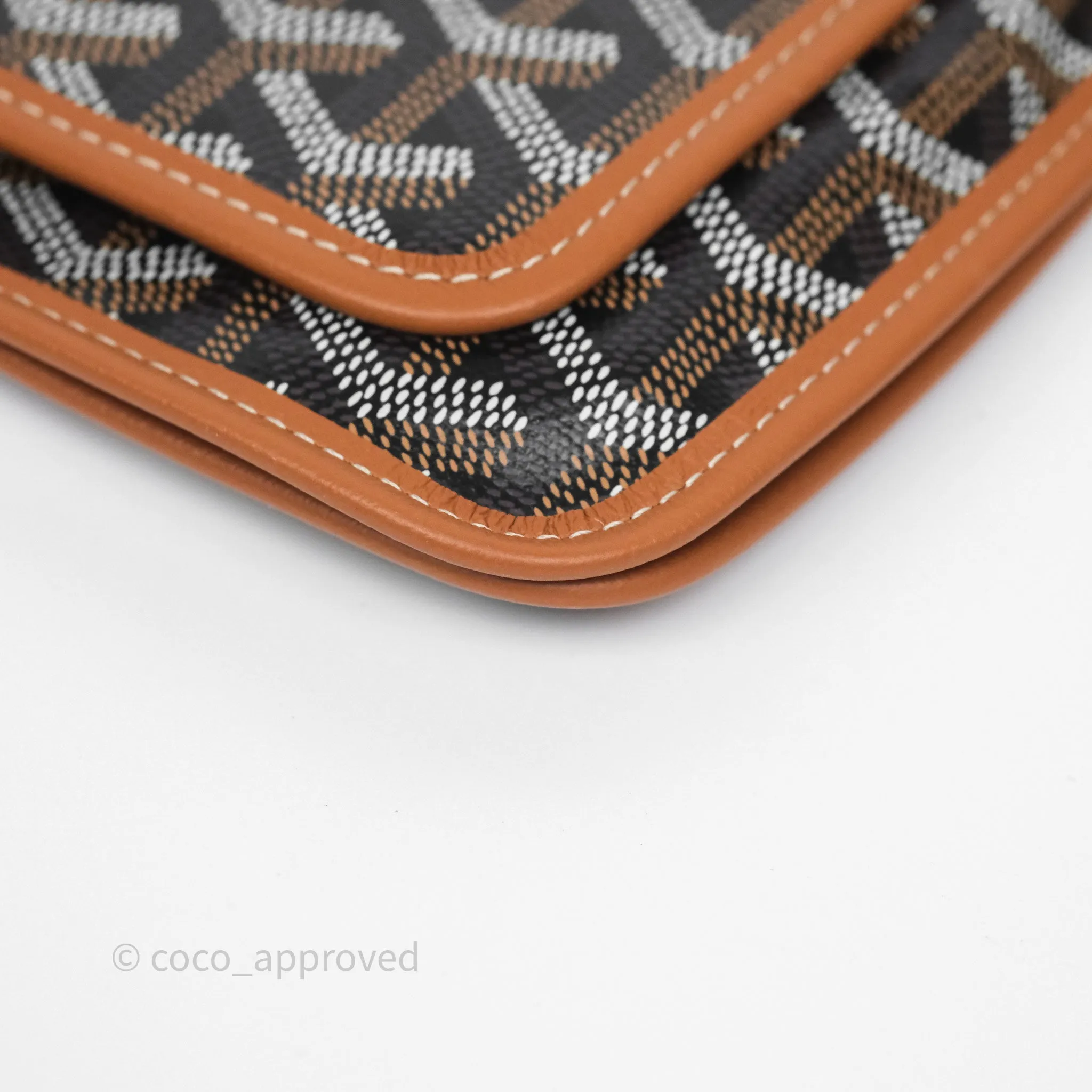 Goyard Plumet Pocket Wallet Tan Black