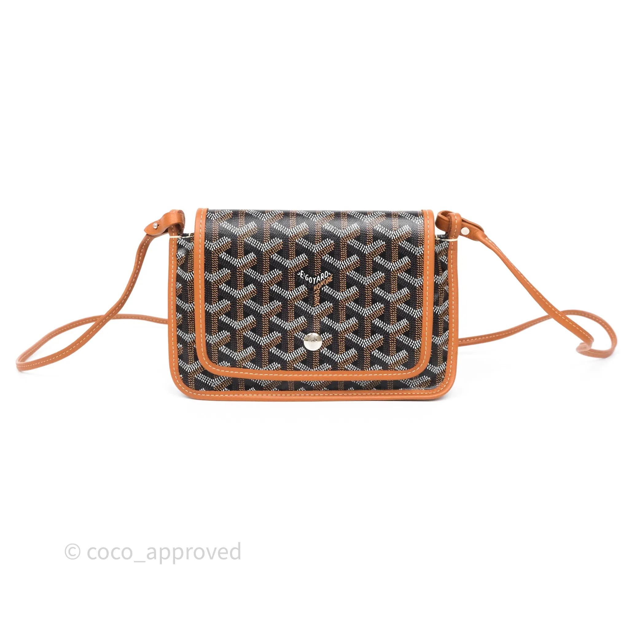 Goyard Plumet Pocket Wallet Tan Black