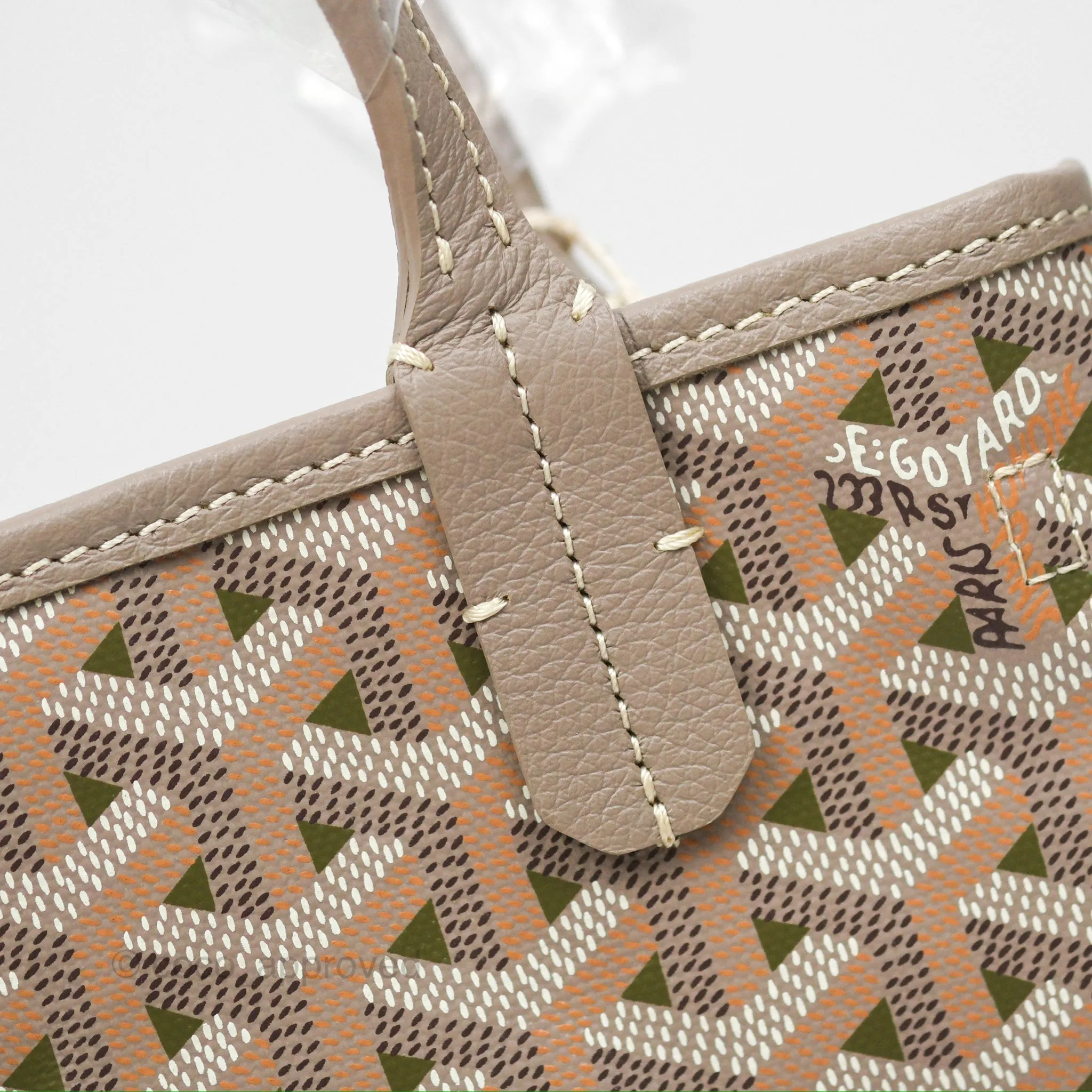 Goyard Poitiers Claire Voie Tote Canvas Khaki