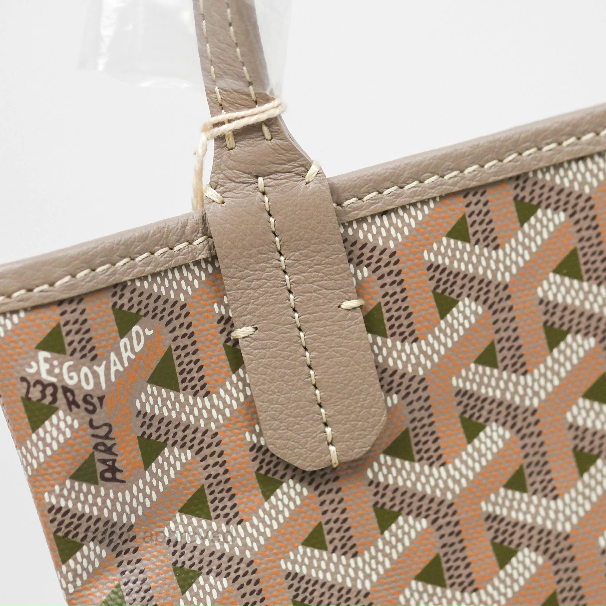 Goyard Poitiers Claire Voie Tote Canvas Khaki