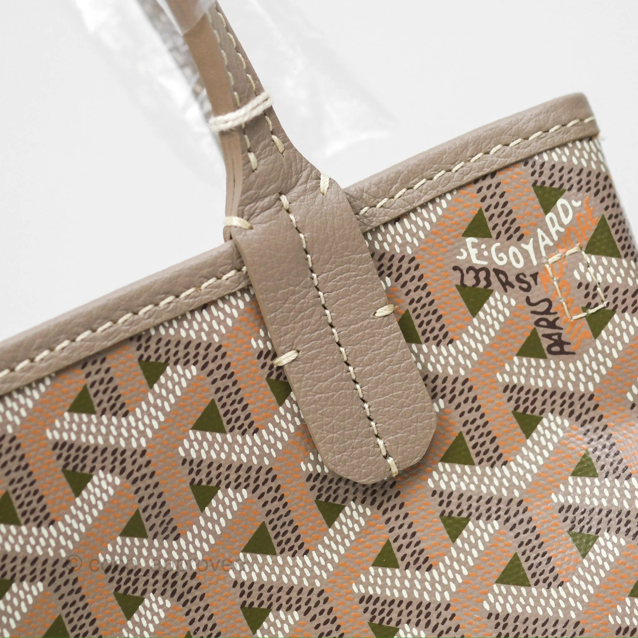 Goyard Poitiers Claire Voie Tote Canvas Khaki