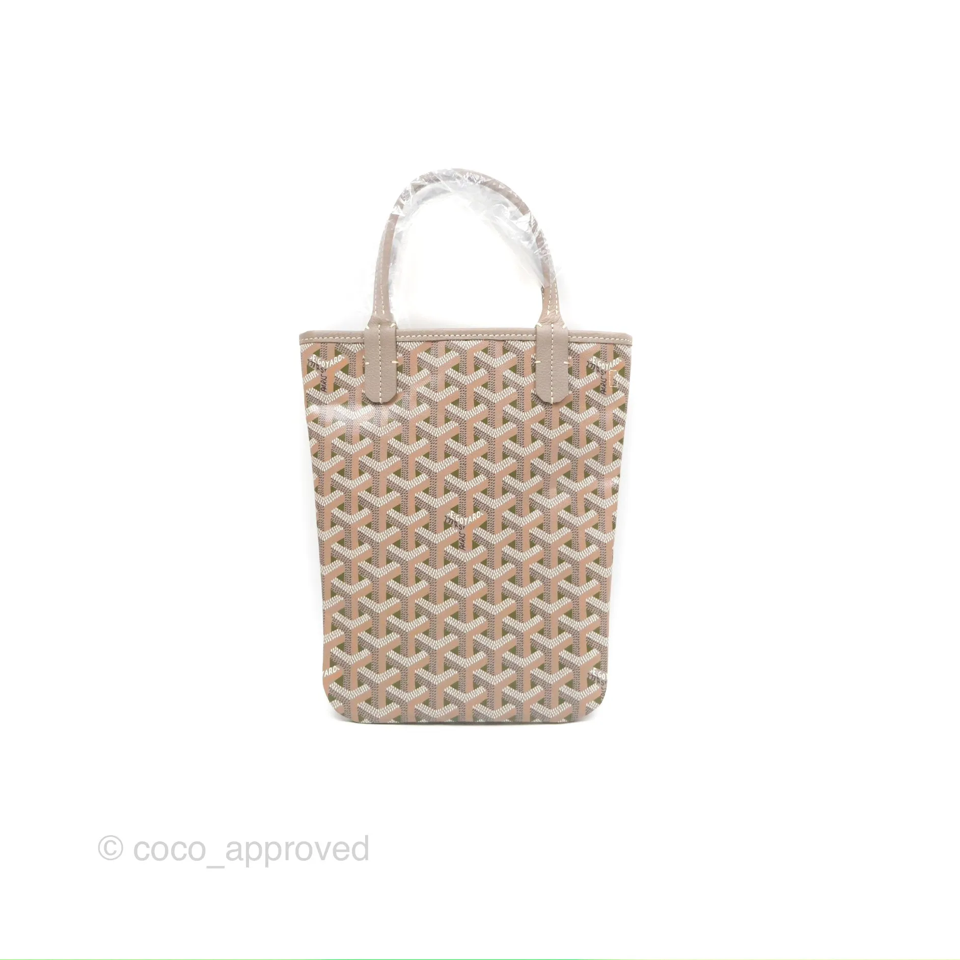 Goyard Poitiers Claire Voie Tote Canvas Khaki