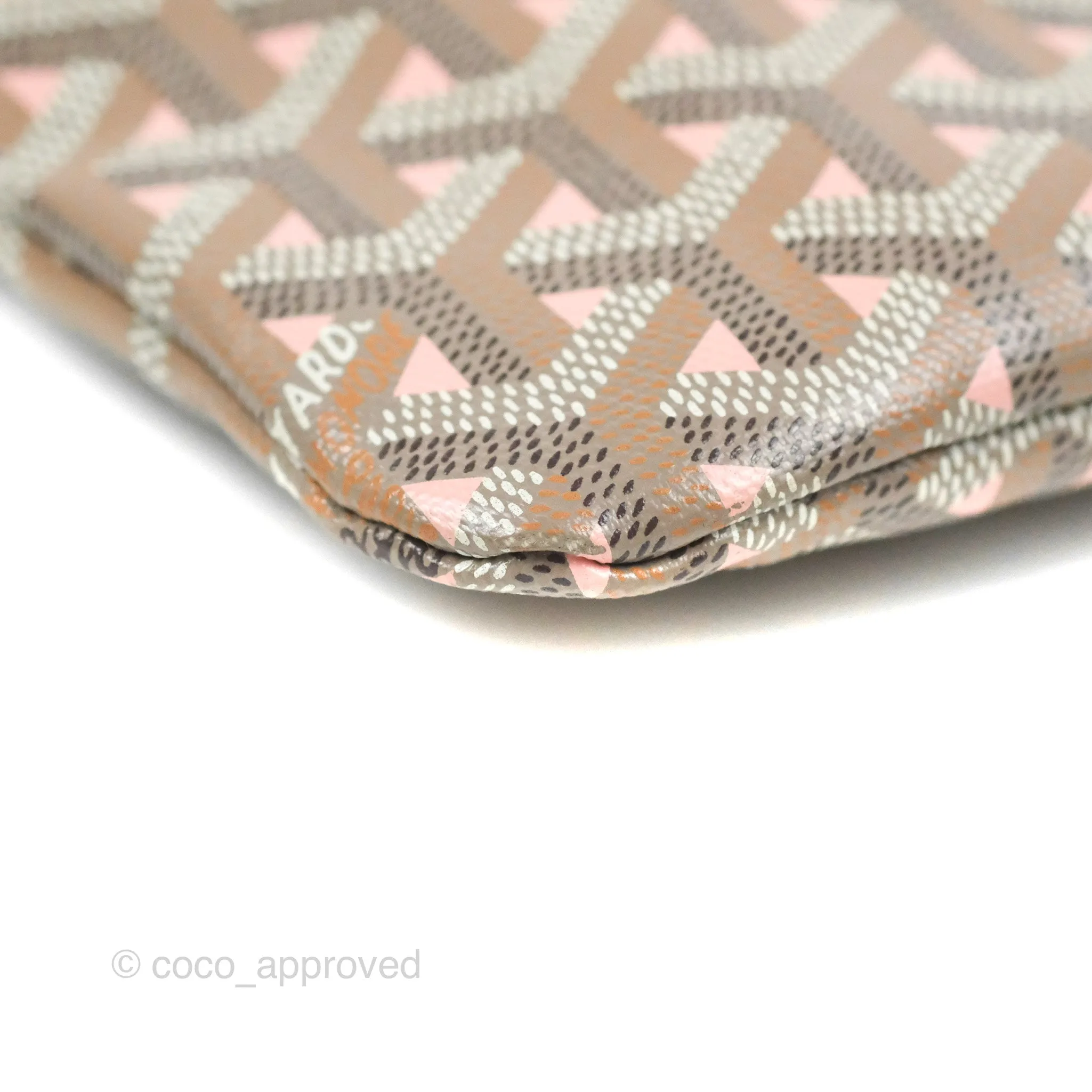 Goyard Poitiers Goyardine Claire-Voie Grege Canvas Rose Poudre