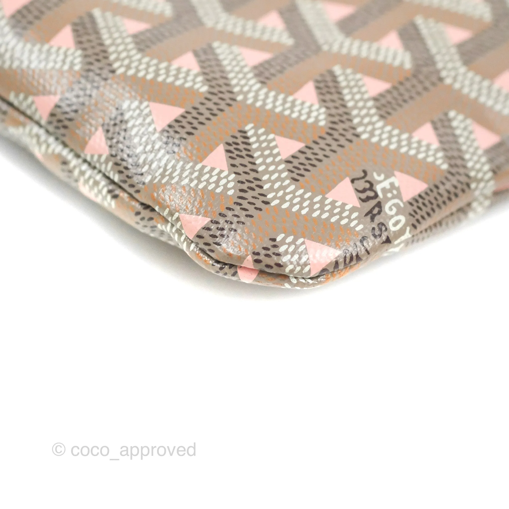 Goyard Poitiers Goyardine Claire-Voie Grege Canvas Rose Poudre