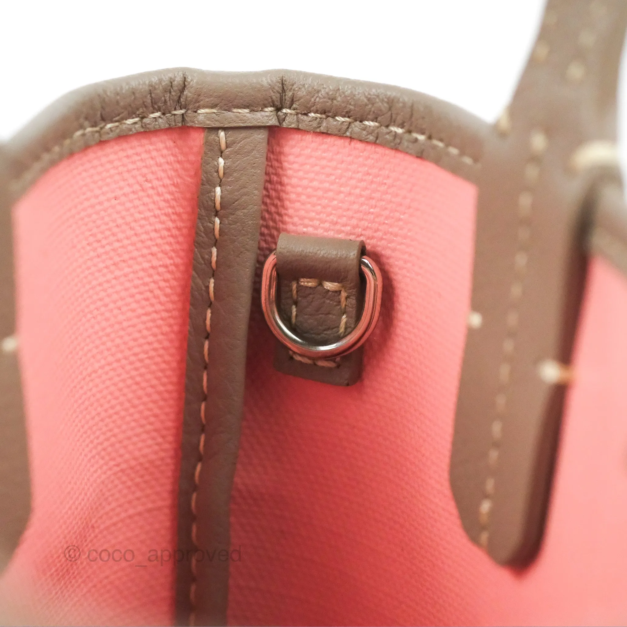 Goyard Poitiers Goyardine Claire-Voie Grege Canvas Rose Poudre