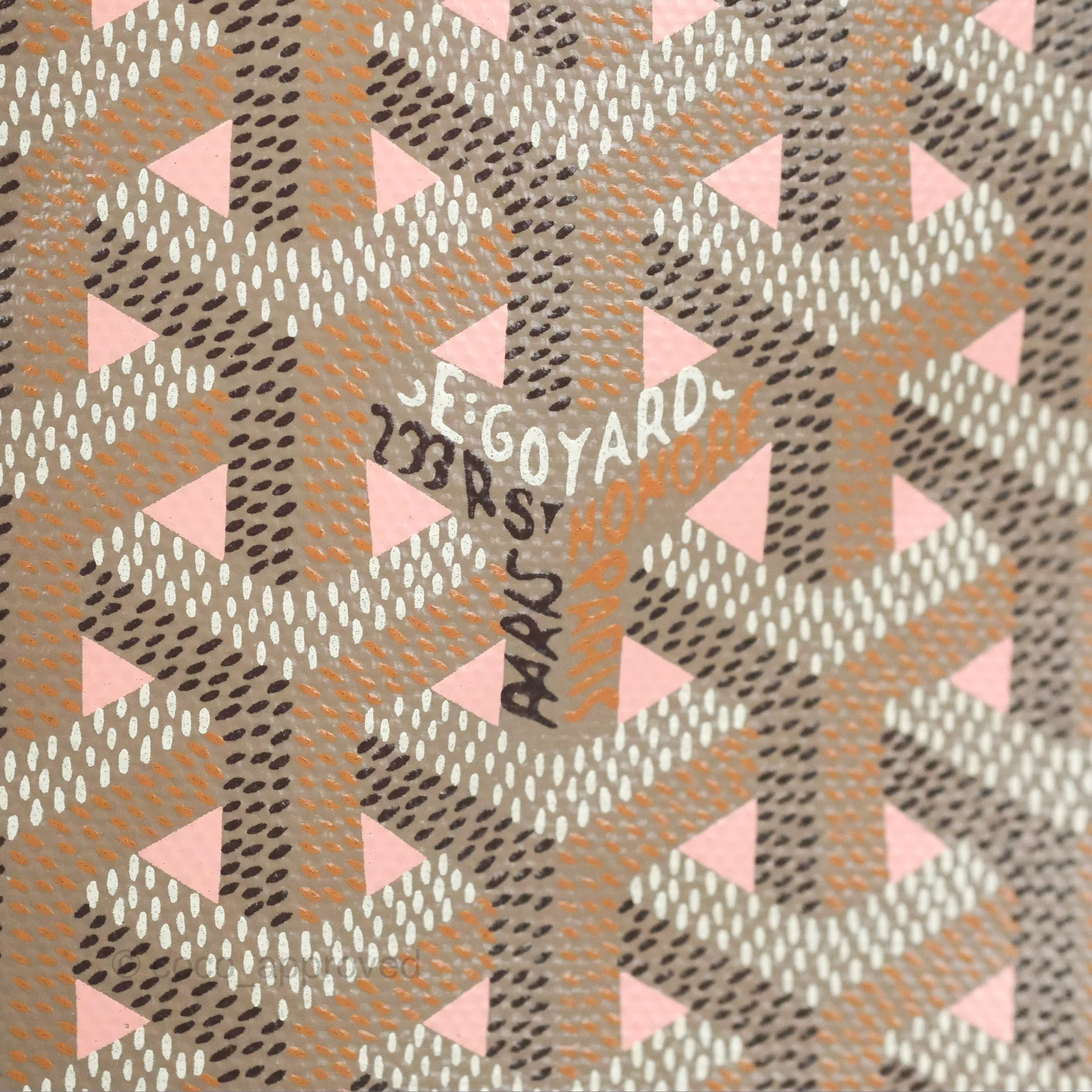 Goyard Poitiers Goyardine Claire-Voie Grege Canvas Rose Poudre
