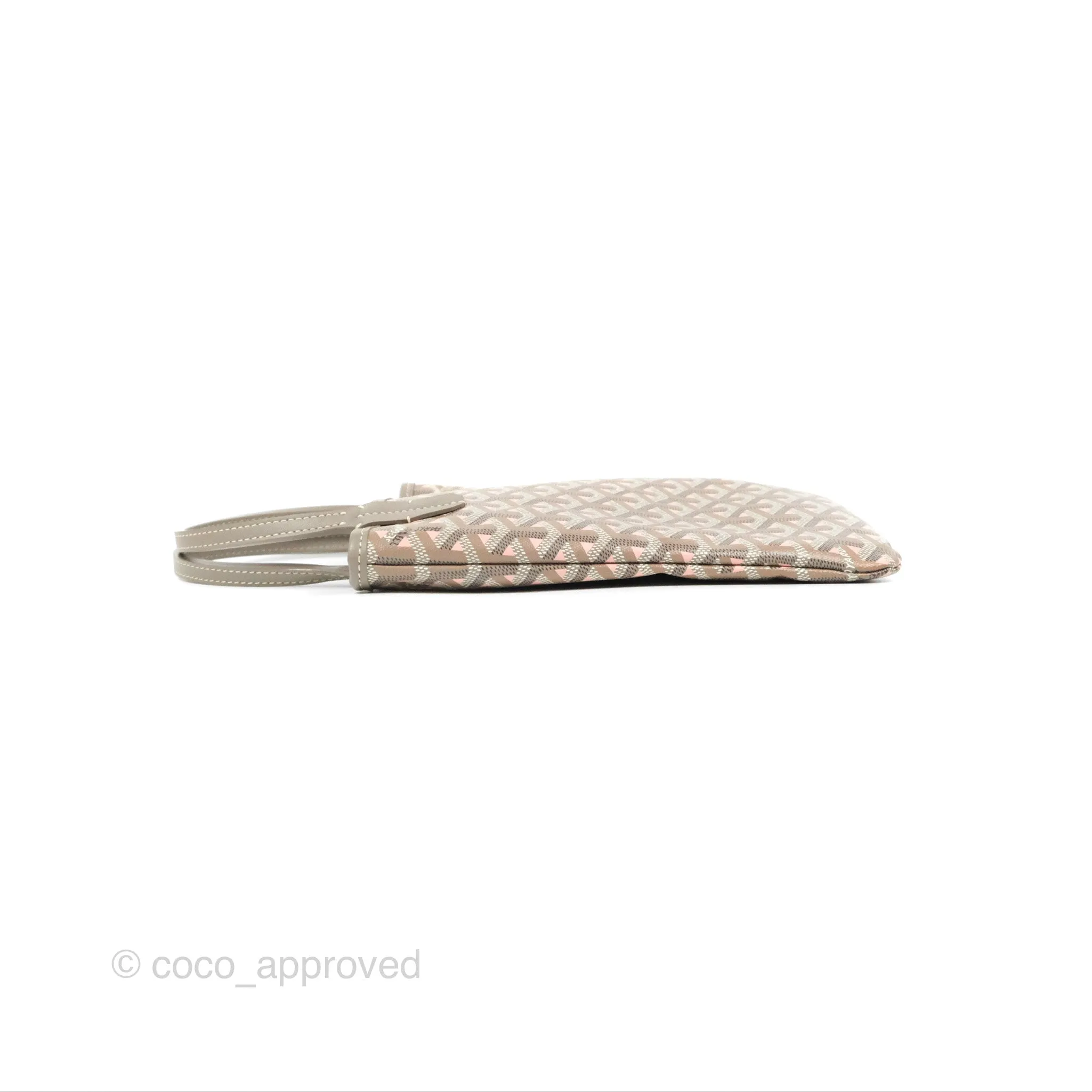 Goyard Poitiers Goyardine Claire-Voie Grege Canvas Rose Poudre
