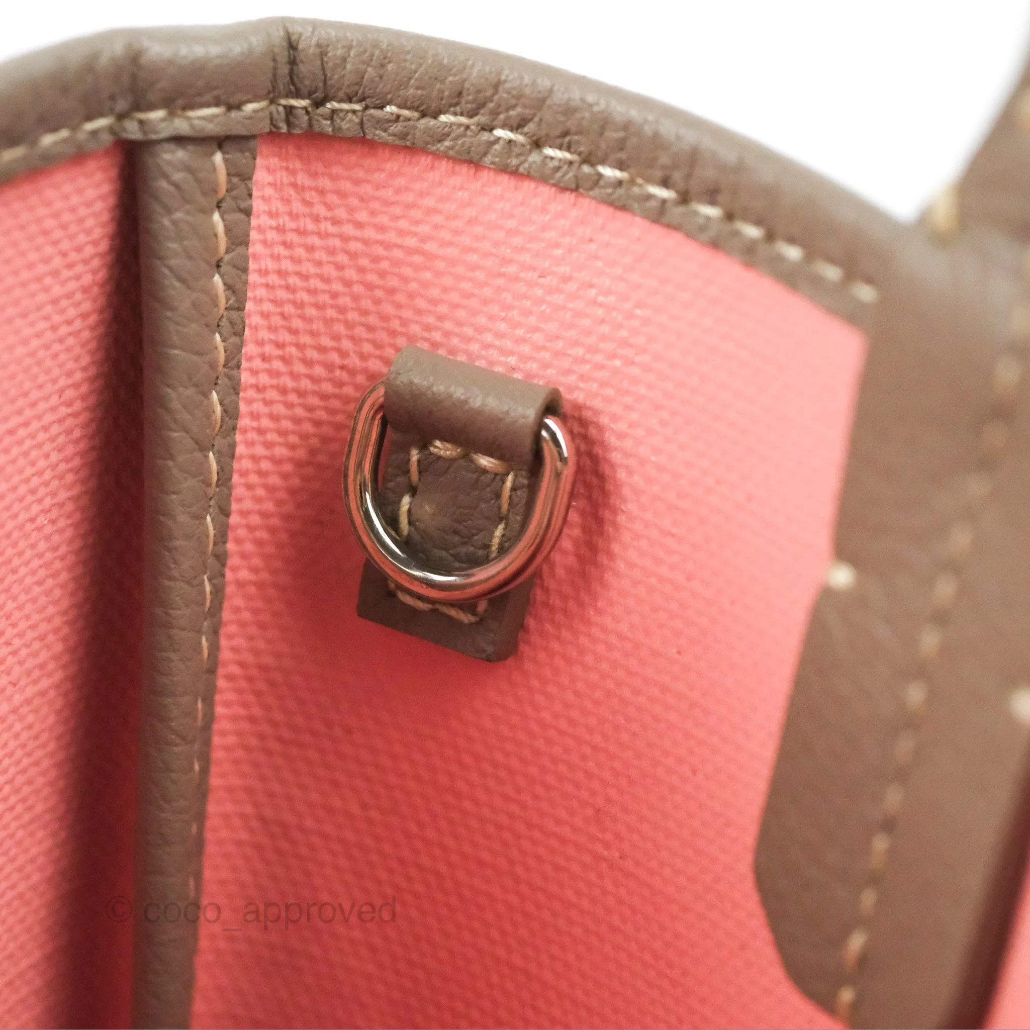 Goyard Poitiers Goyardine Claire-Voie Grege Canvas Rose Poudre