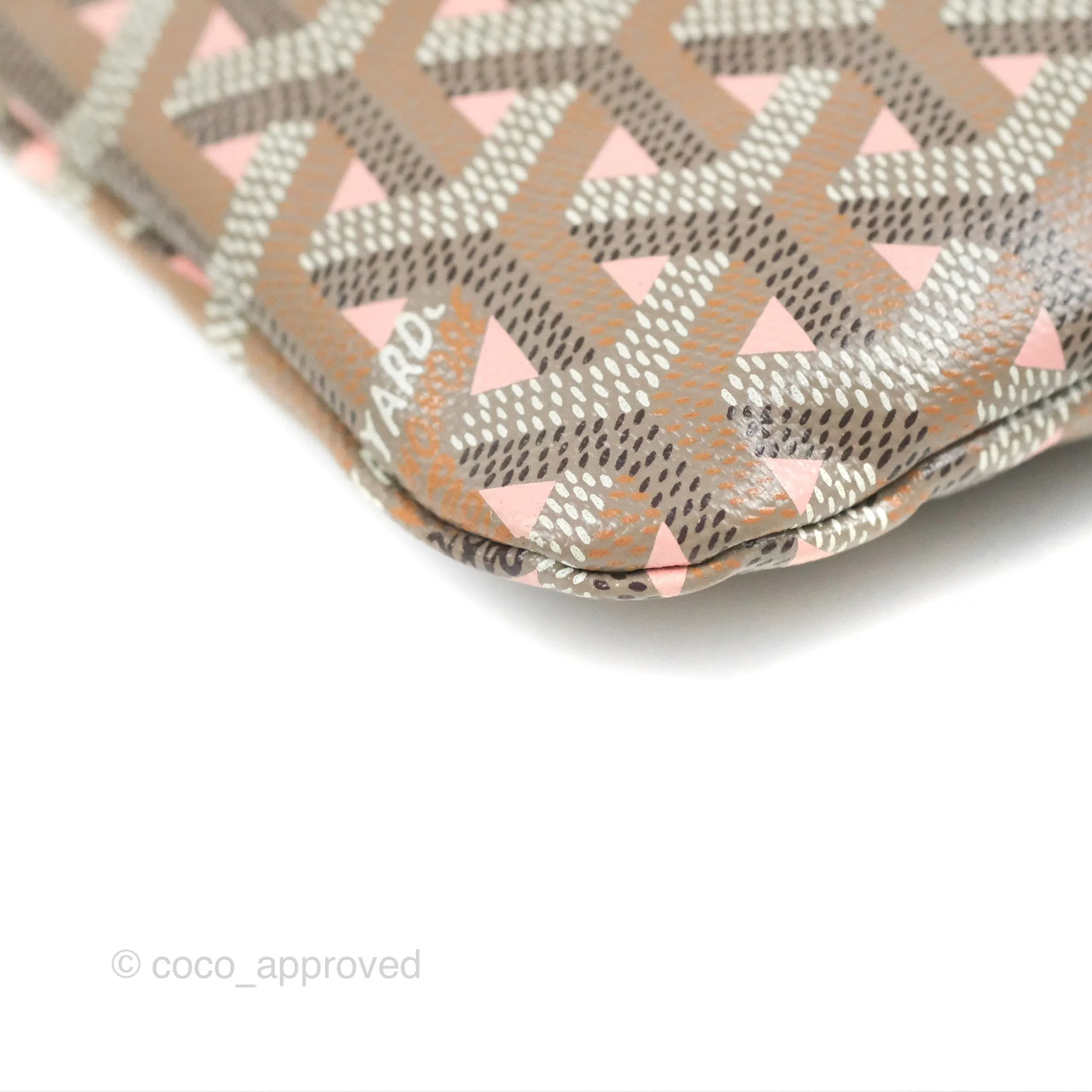Goyard Poitiers Goyardine Claire-Voie Grege Canvas Rose Poudre