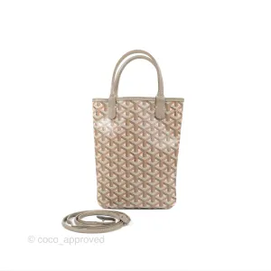 Goyard Poitiers Goyardine Claire-Voie Grege Canvas Rose Poudre