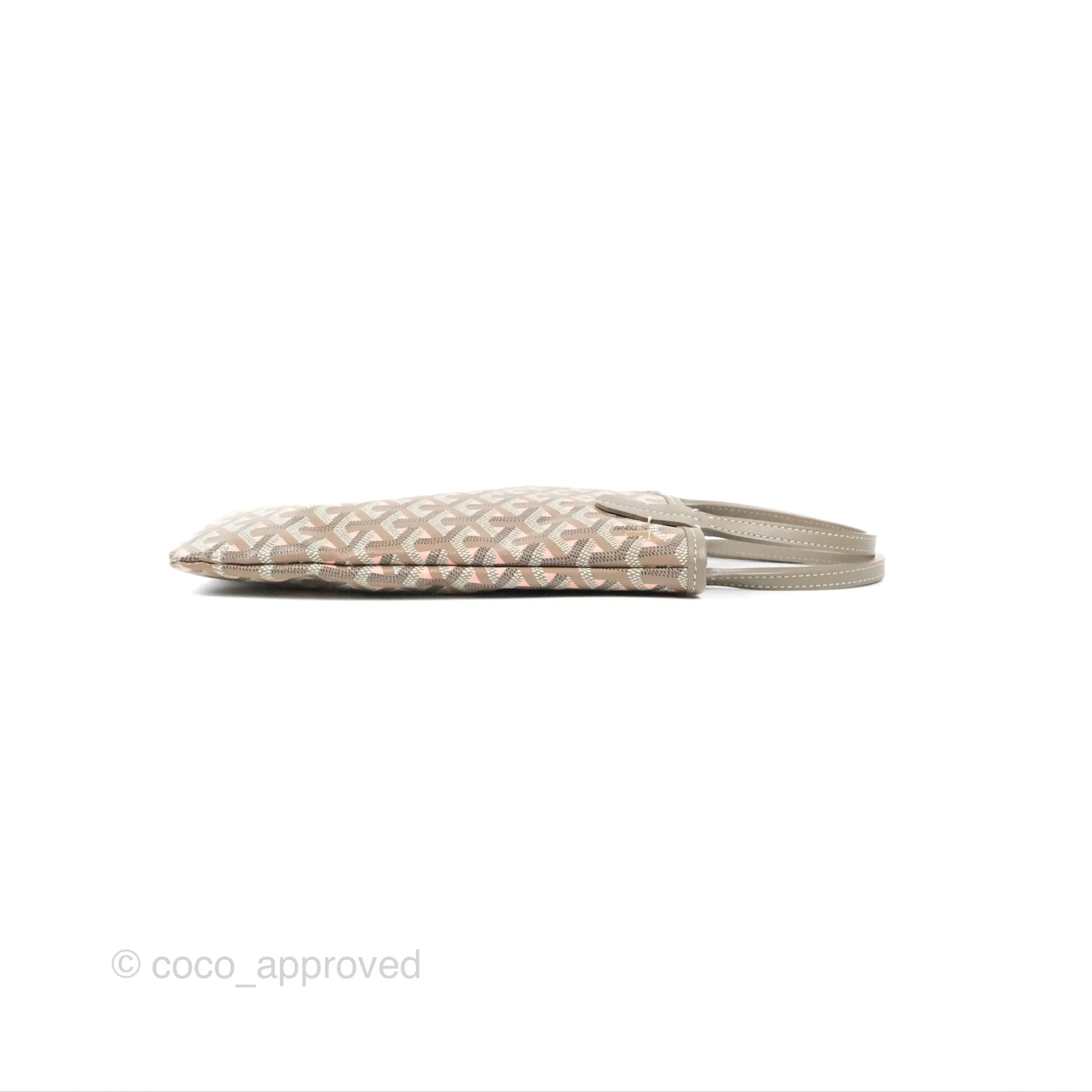 Goyard Poitiers Goyardine Claire-Voie Grege Canvas Rose Poudre
