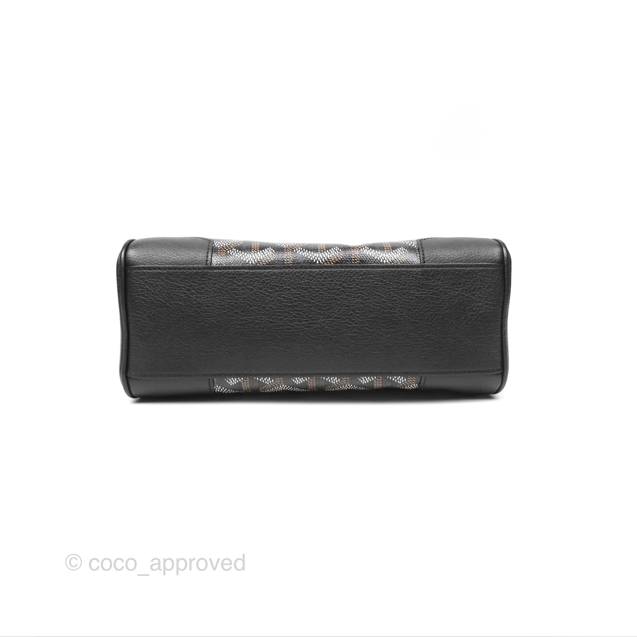 Goyard Sagon Mini Bag Chevroches Calfskin Black