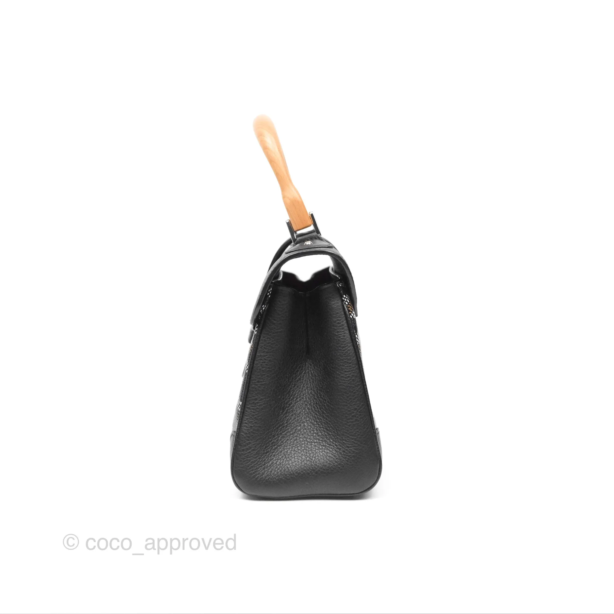 Goyard Sagon Mini Bag Chevroches Calfskin Black