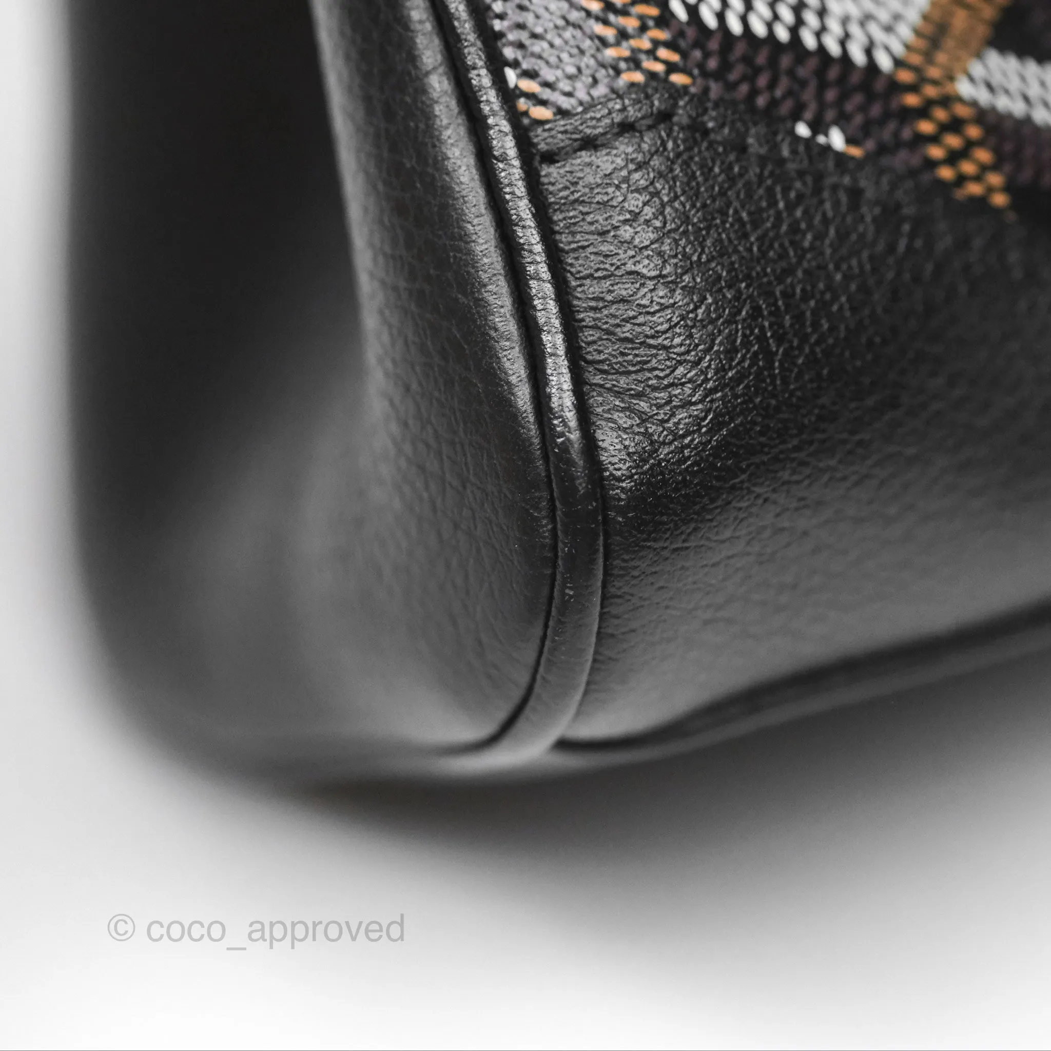 Goyard Sagon Mini Bag Chevroches Calfskin Black