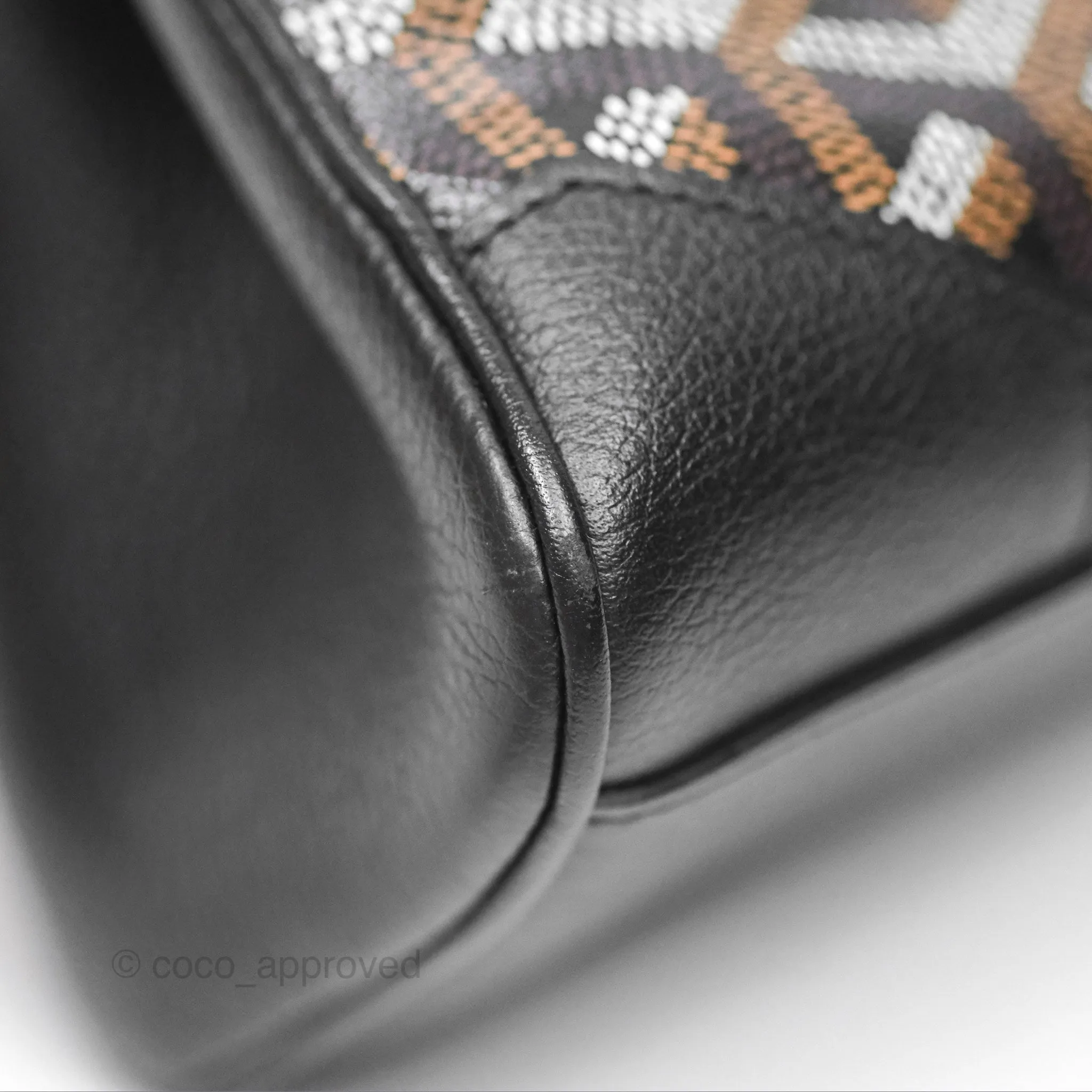 Goyard Sagon Mini Bag Chevroches Calfskin Black