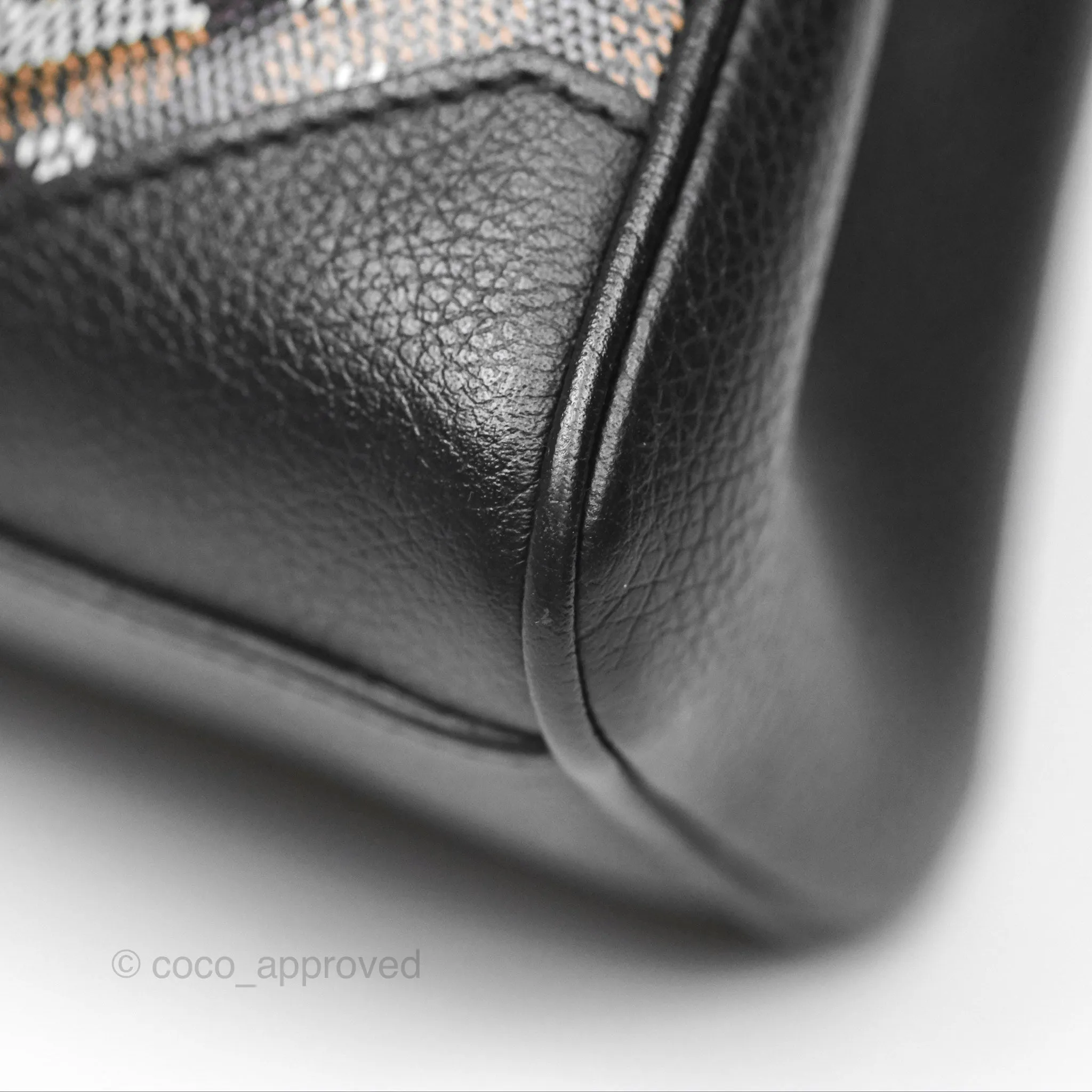 Goyard Sagon Mini Bag Chevroches Calfskin Black