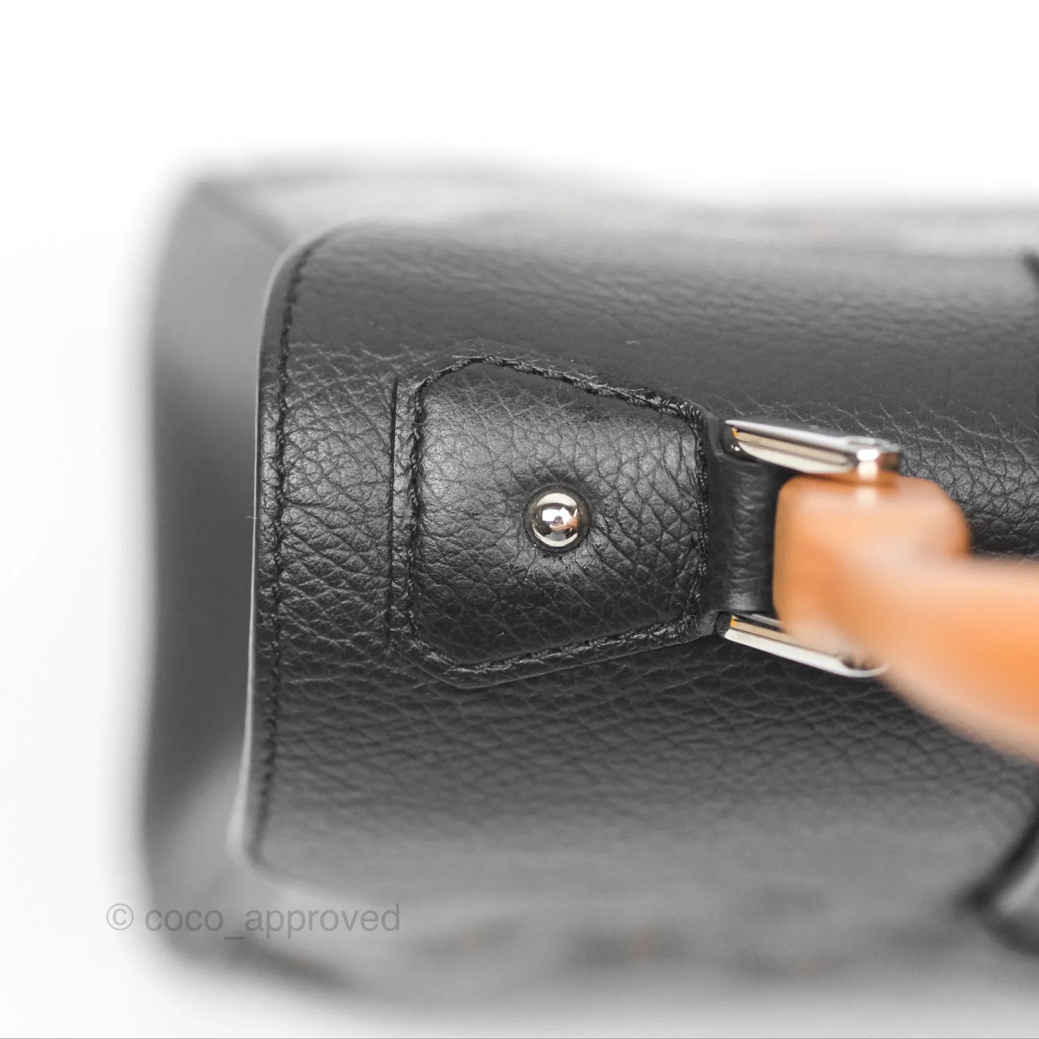Goyard Sagon Mini Bag Chevroches Calfskin Black