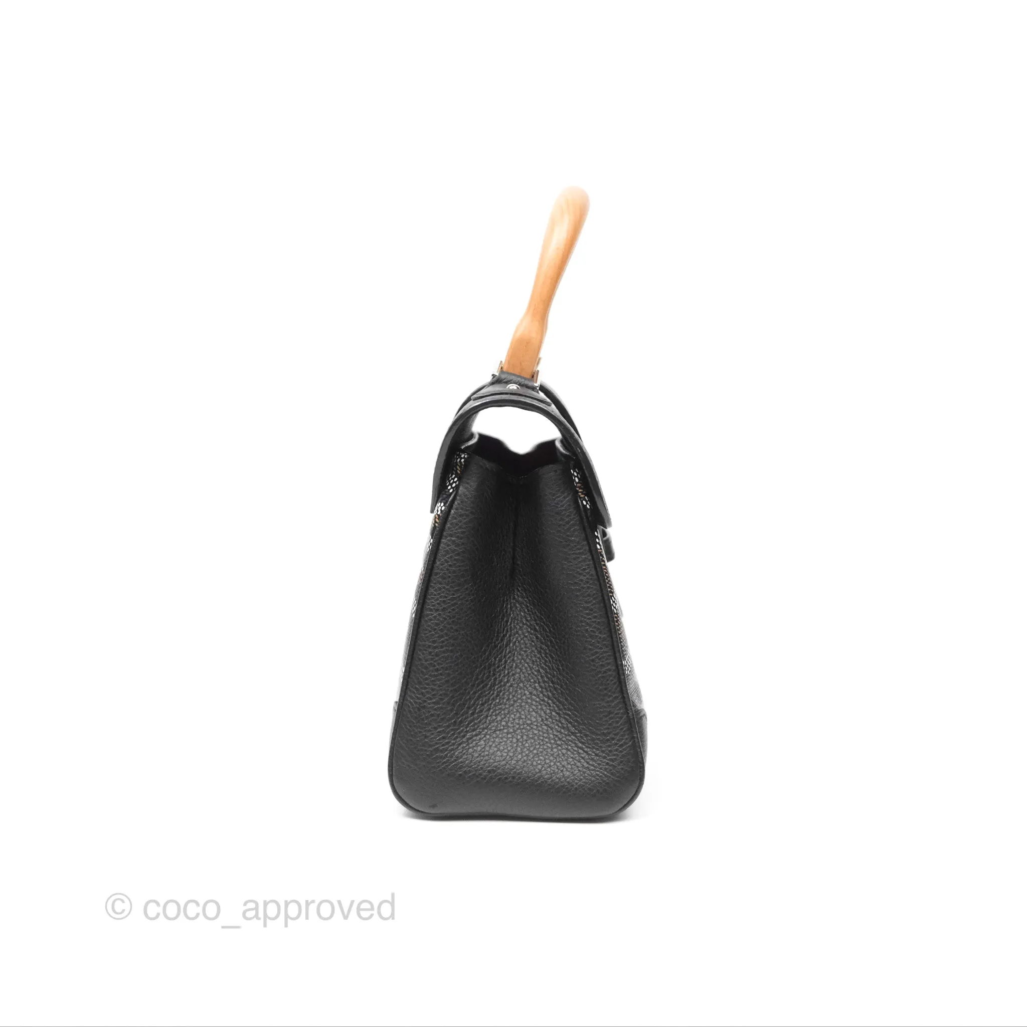 Goyard Sagon Mini Bag Chevroches Calfskin Black