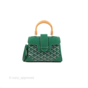 Goyard Sagon Mini Bag Green Goyardine Canvas/Chevroches Calfskin
